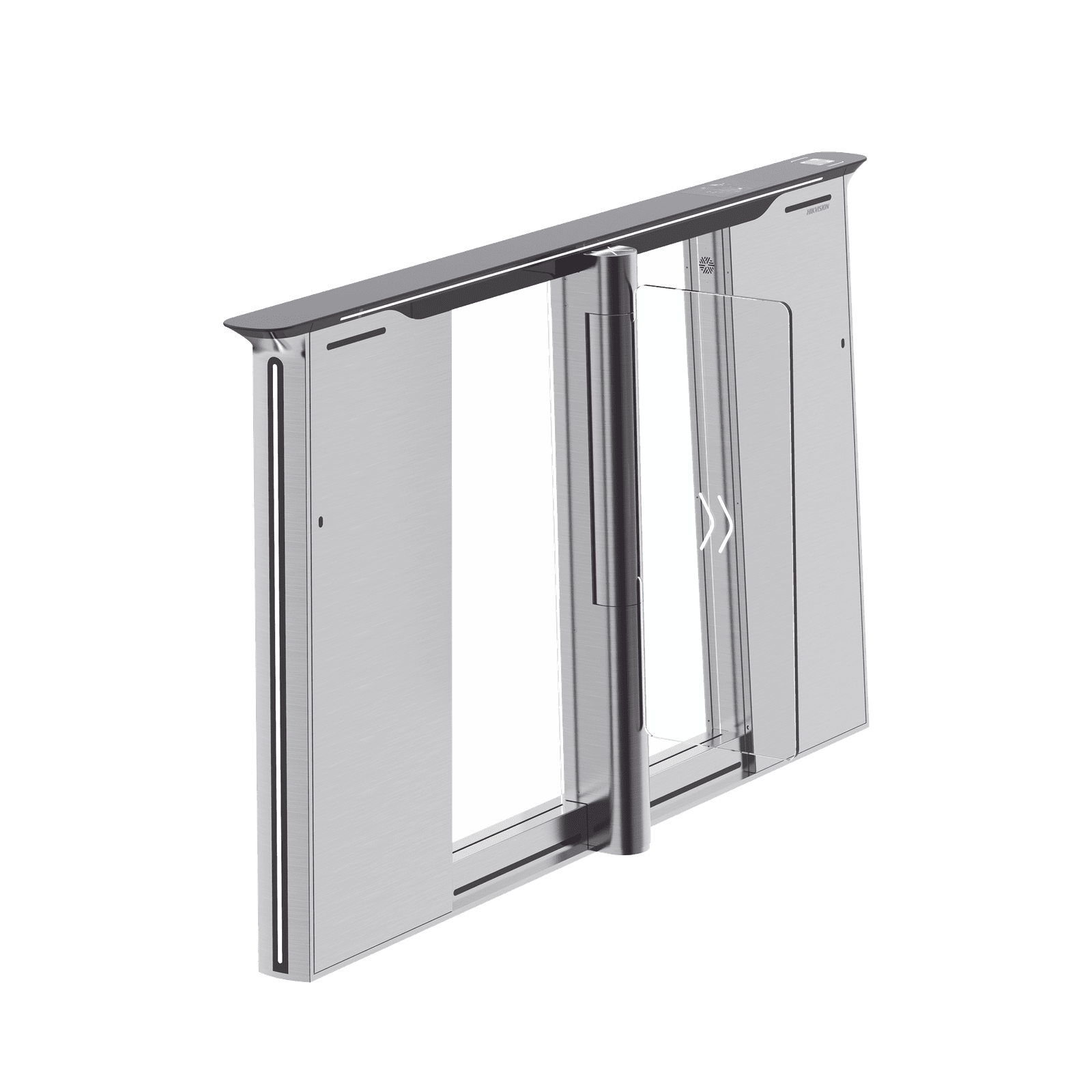Torniquete con Reconocimiento Facial y Lector QR Embebidos / CENTRAL / 100 mil usuarios / Carril de 90 Cms / Requiere Torniquete Izquierdo y Derecho DS-K3B961TX-M/DPIQL-DP90 - HIKVISION