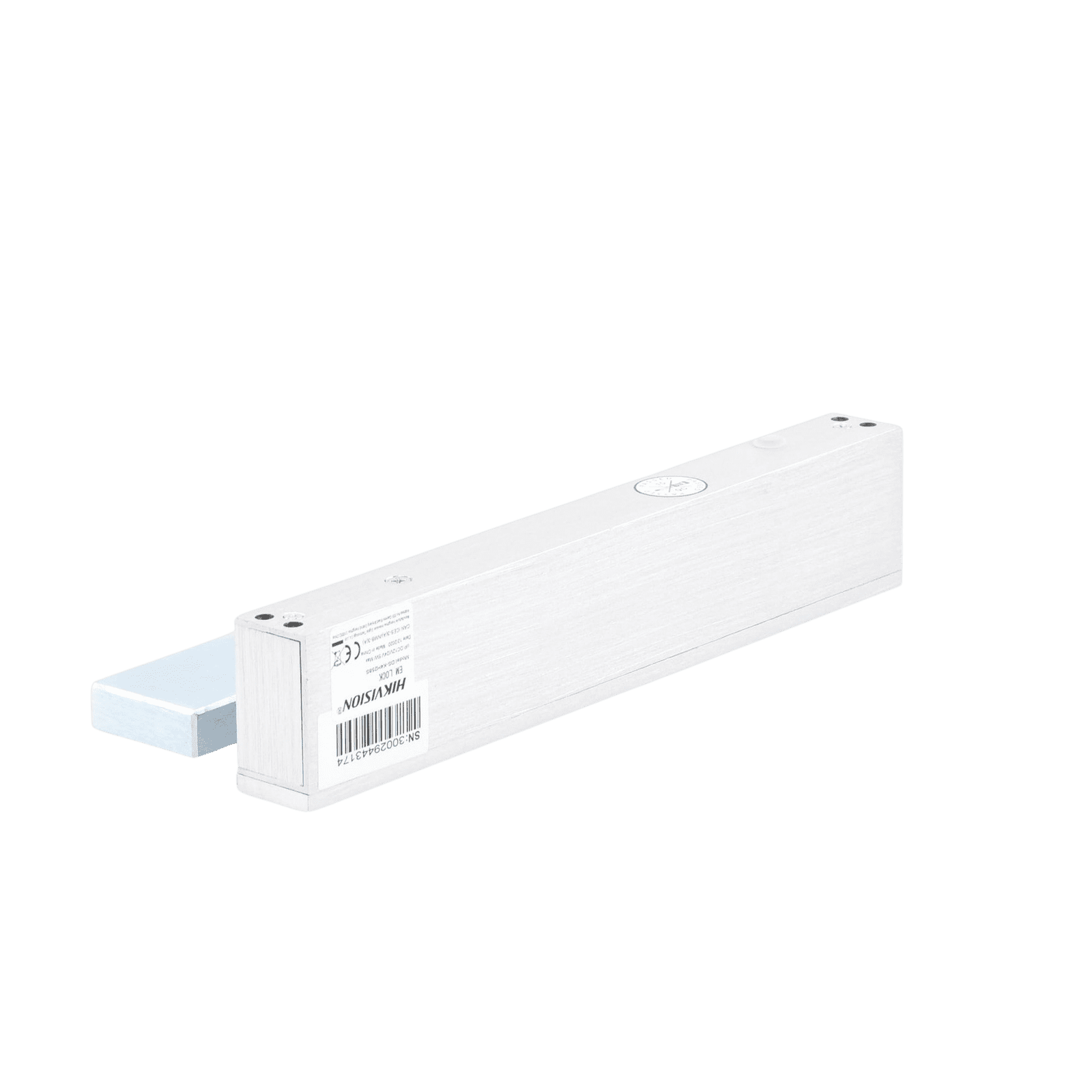 Chapa Magnética de 617 Lbs (280 Kg) / Montaje en Puerta Normal o de Vidrio / Certificado CE /  Uso en Interior / Indicador LED / Magnetismo Anti-residual DS-K4H258S - HIKVISION