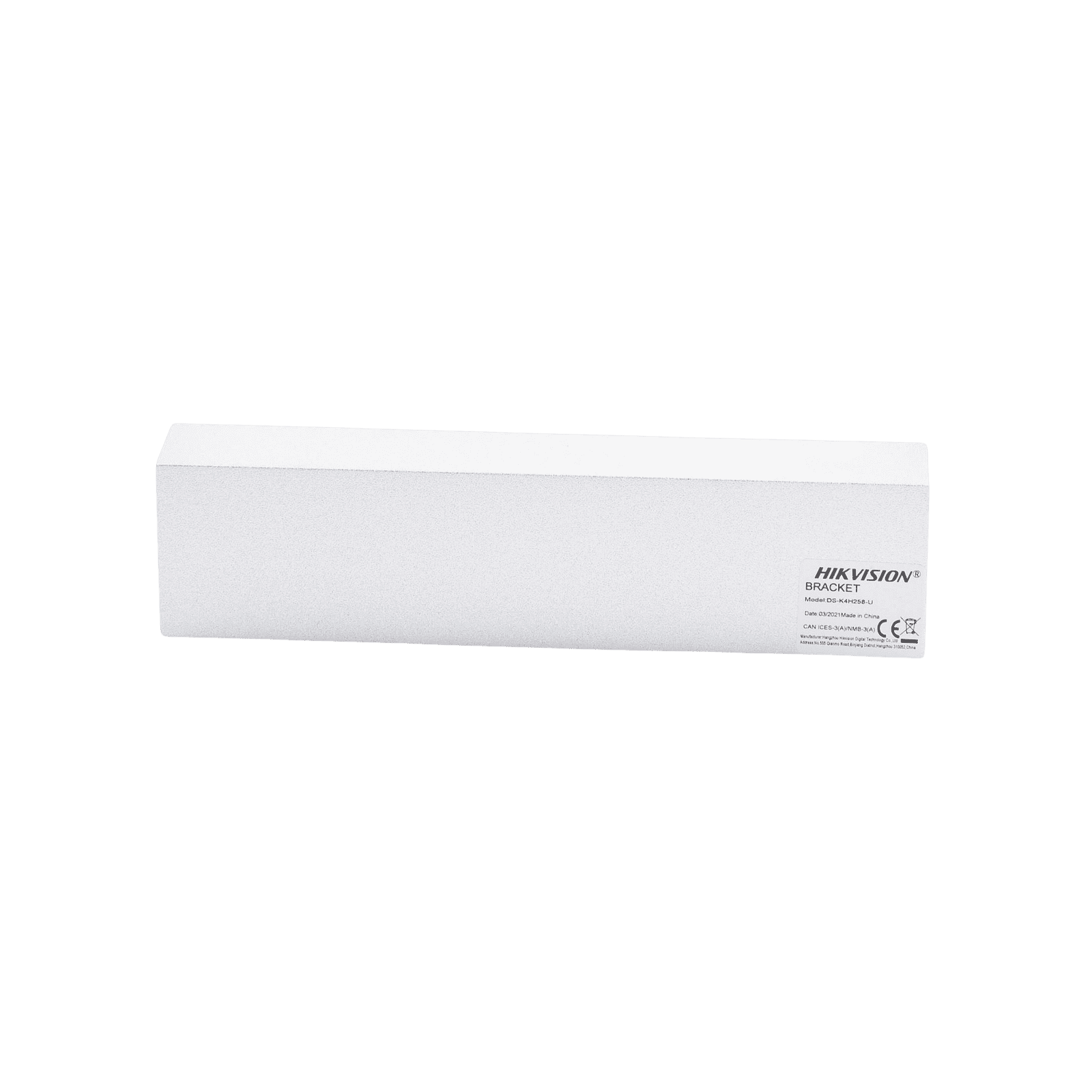 Montaje en “U” para Instalación de Chapa Magnética DS-K4H258S en Puerta de Cristal (Vidrio) DS-K4H258-U - HIKVISION