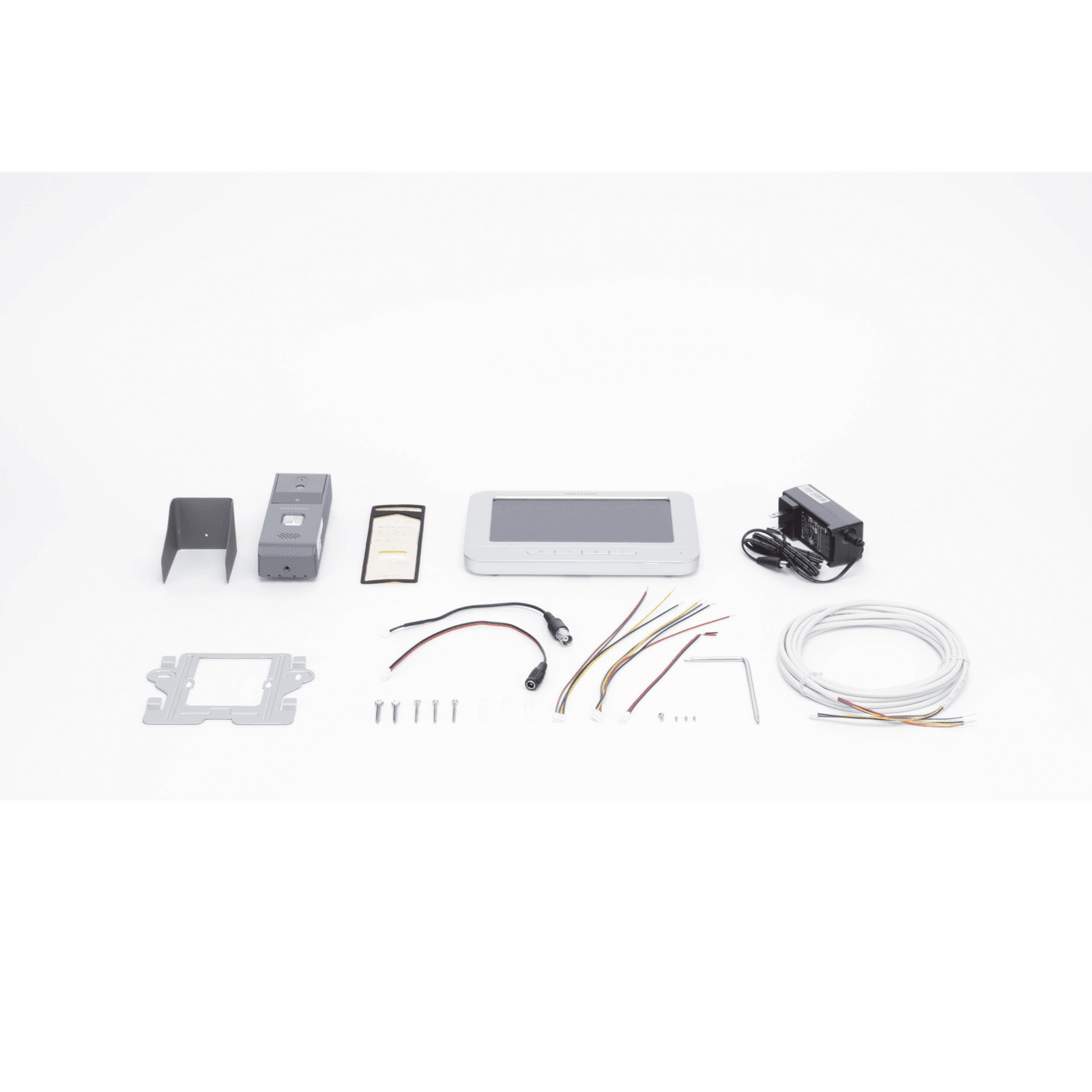 Kit de Videoportero Analógico con Pantalla LCD a Color de 7″ / Frente de Calle para Exterior IP65 / Salida de Relevador DS-KIS203-T - HIKVISION