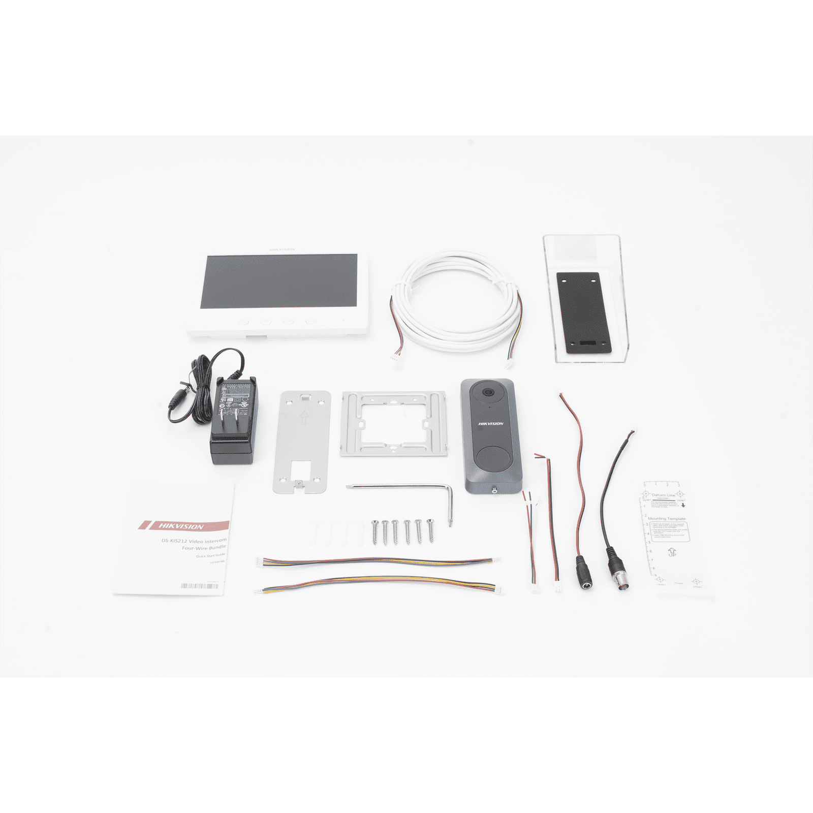 Kit de Videoportero TurboHD con Pantalla LCD a Color de 7″ / Frente de Calle para Exterior de Policarbonato / 720p (1 Megapíxel )130° de Visión (Gran Angular) DS-KIS212 - HIKVISION