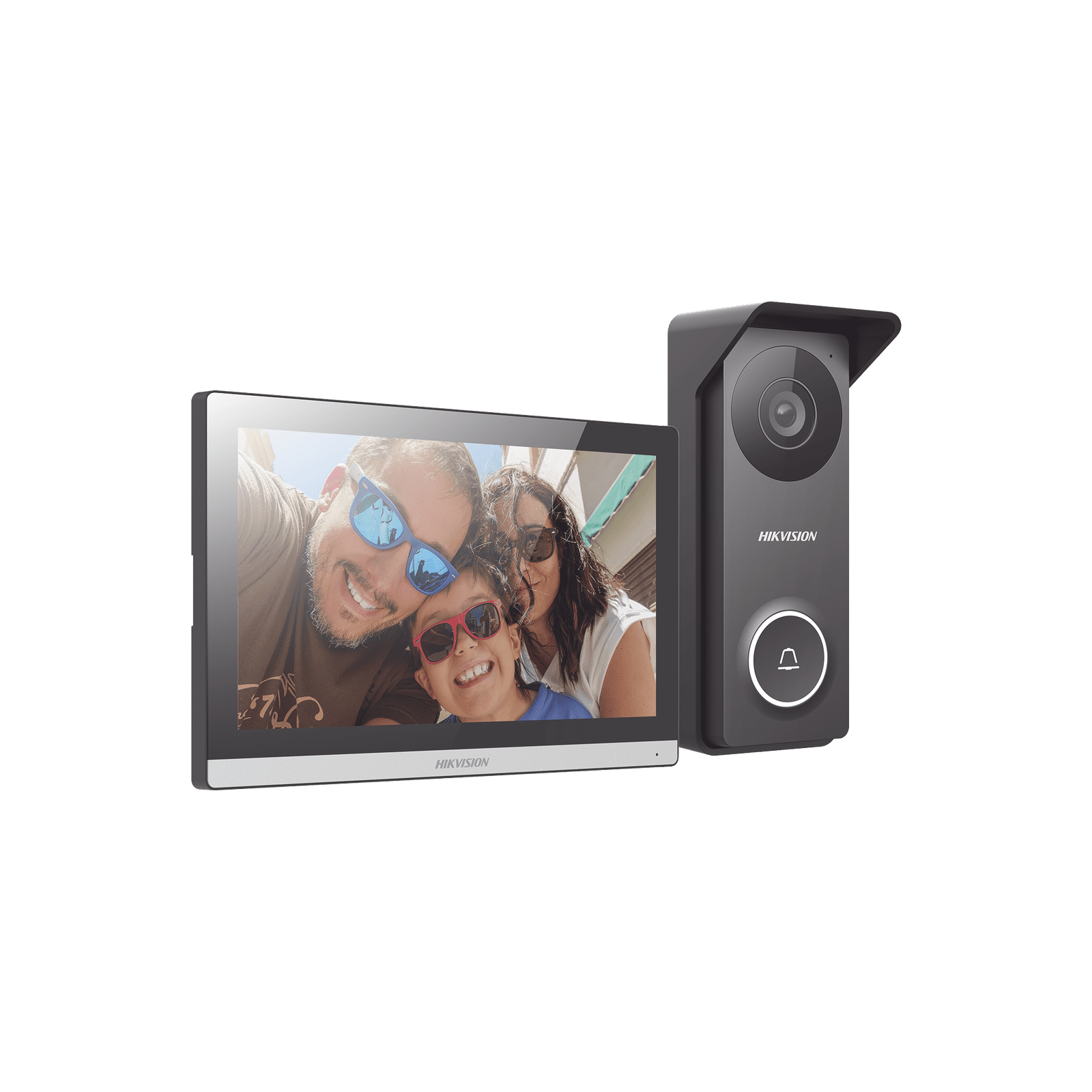 Kit de Videoportero Hibrido TurboHD con Pantalla LCD touch de 7″ Wi-Fi / Frente de Calle para Exterior Metalico / 720p (1 Megapíxel )117° de Visión (Gran Angular) / Llamada a App Hik-Connect DS-KIS313-P - HIKVISION