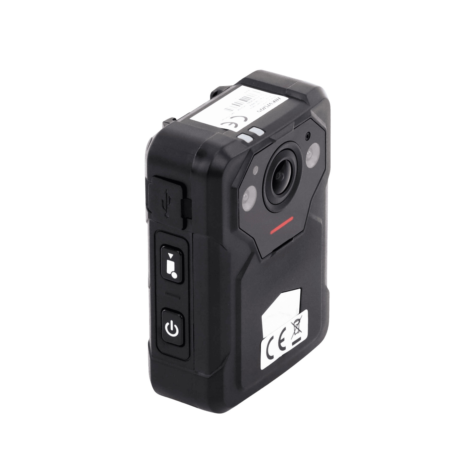 Body Camera Portátil / Grabación a 2K (4 Megapixel) / Fotos de Hasta 40 Megapixel / IP67 / H.265 / 64 GB de Almacenamiento / Microfono Integrado / GPS DS-MCW406/64G/GPS/NS - HIKVISION