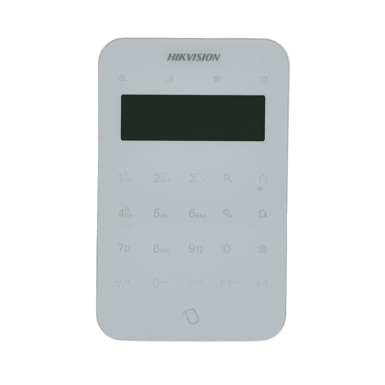(AX PRO) Teclado Inalámbrico con Pantalla LCD para Armado y Desarmado / Funciones de Automatización para control de Relevadores DS-PK1-LT-WB - HIKVISION