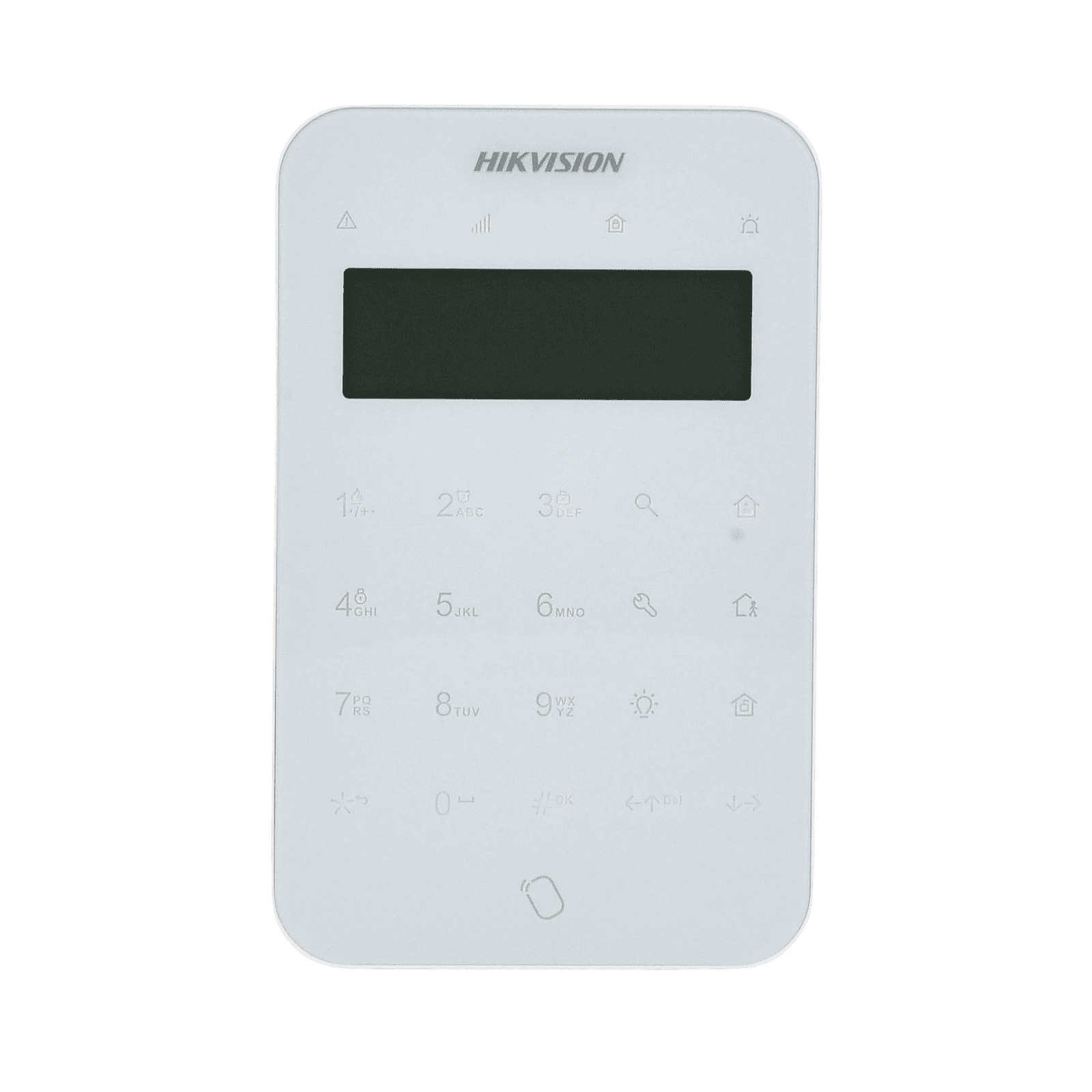 (AX PRO) Teclado Inalámbrico con Pantalla LCD para Armado y Desarmado / Funciones de Automatización para control de Relevadores DS-PK1-LT-WB - HIKVISION