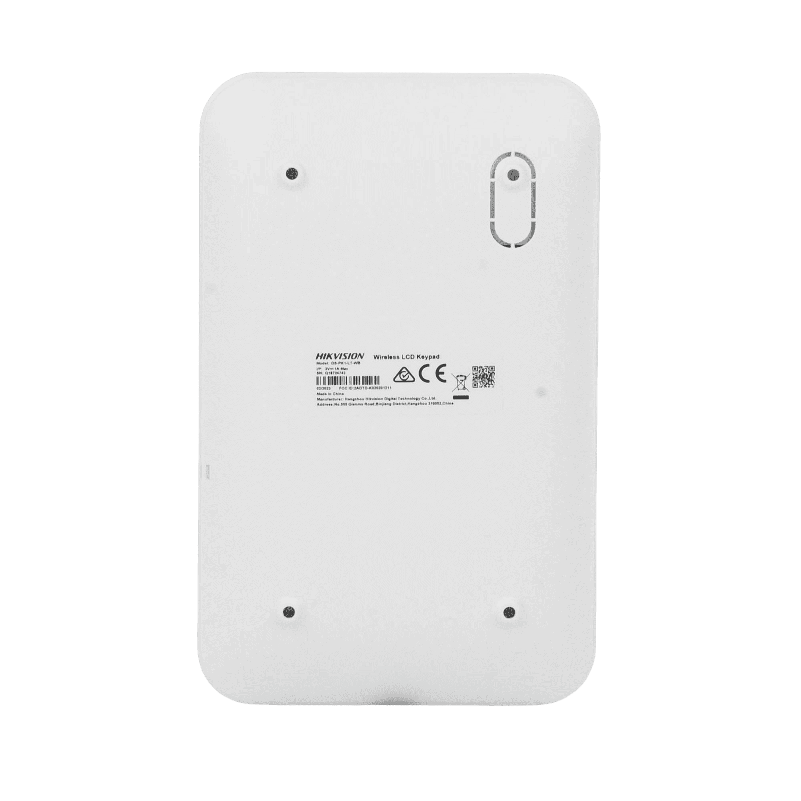 (AX PRO) Teclado Inalámbrico con Pantalla LCD para Armado y Desarmado / Funciones de Automatización para control de Relevadores DS-PK1-LT-WB - HIKVISION