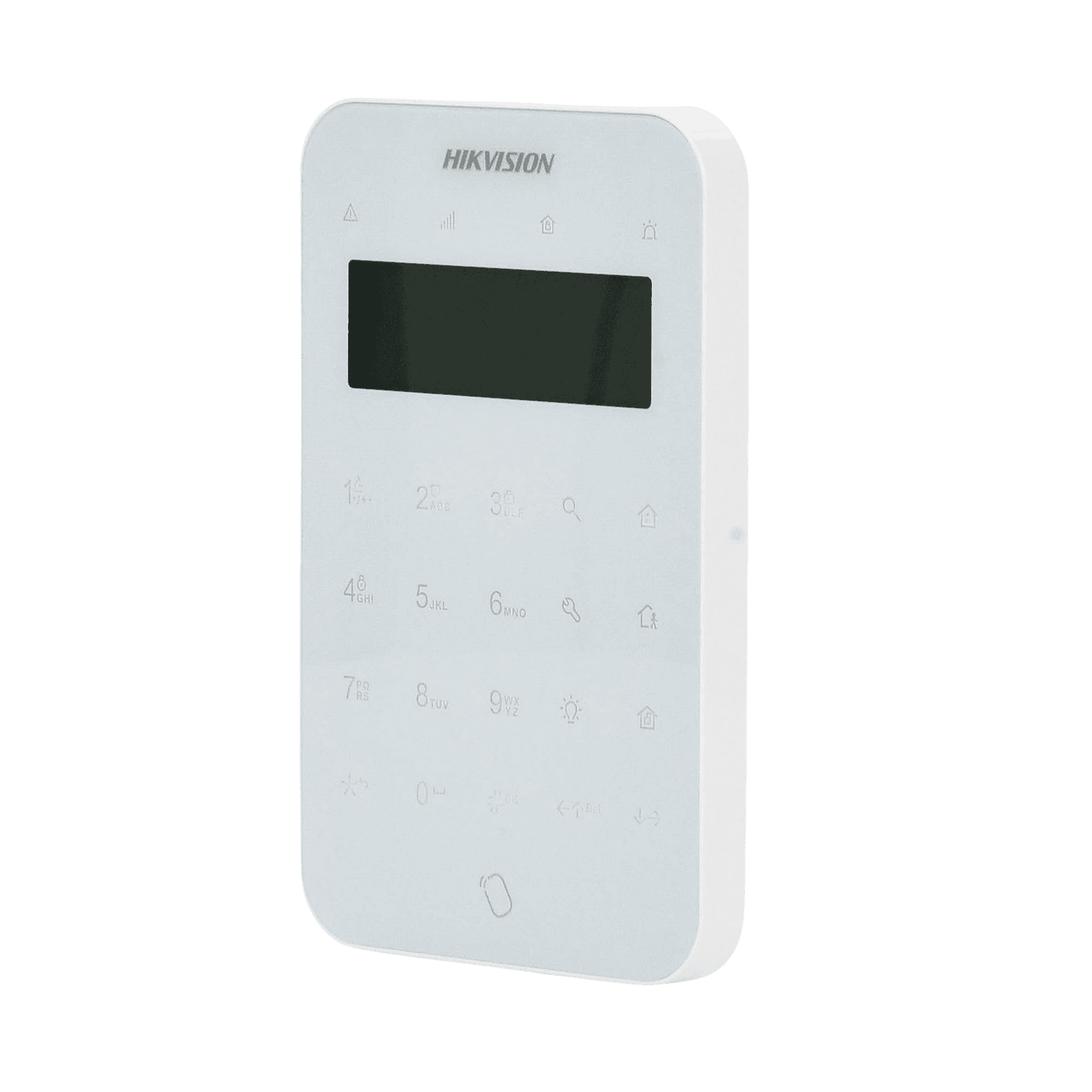 (AX PRO) Teclado Inalámbrico con Pantalla LCD para Armado y Desarmado / Funciones de Automatización para control de Relevadores DS-PK1-LT-WB - HIKVISION