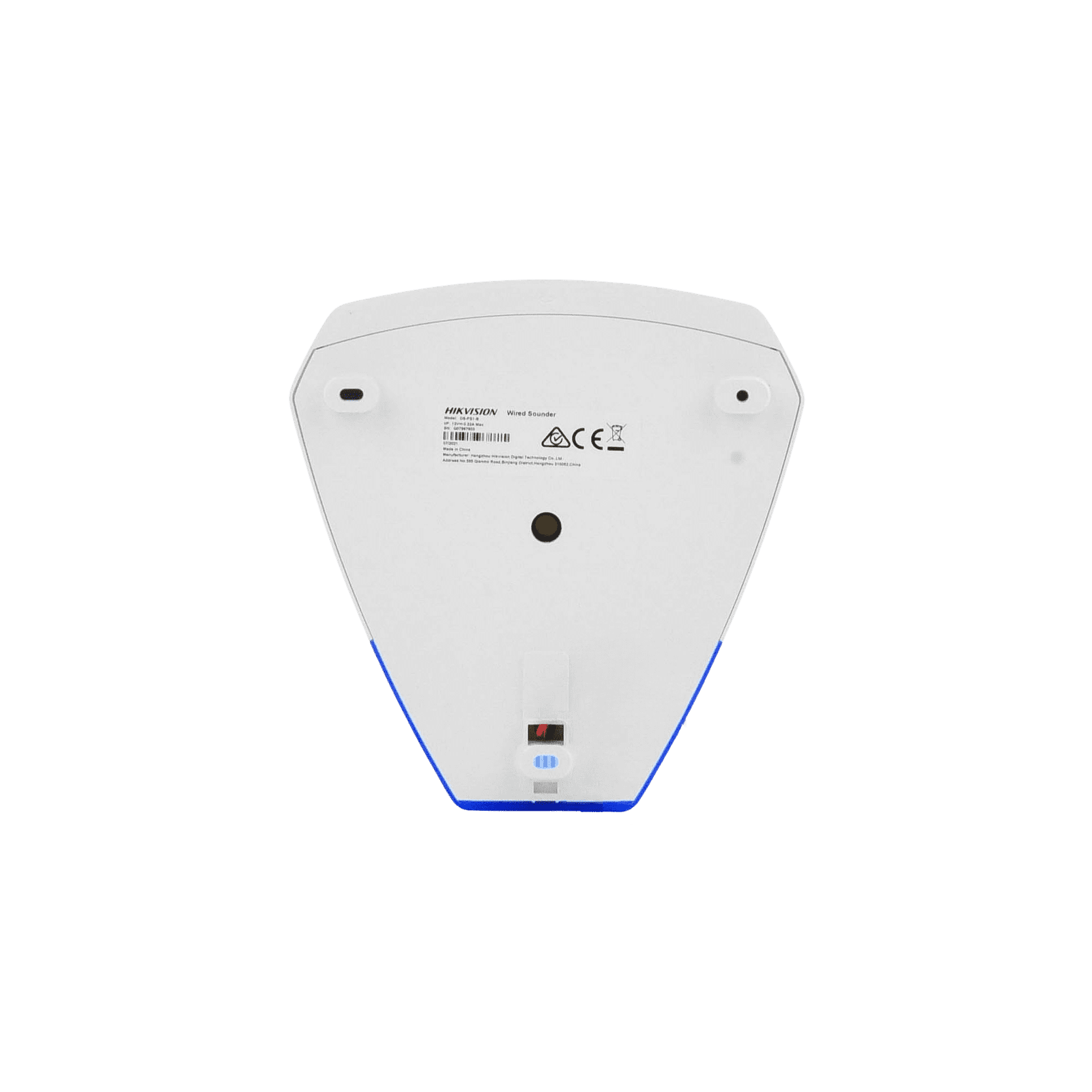 Sirena Estrobo Cableada Hikvision / Ideal para cualquier Panel de Alarma / Azul / 105 dB / Proteccón IP54 DS-PS1-B - HIKVISION