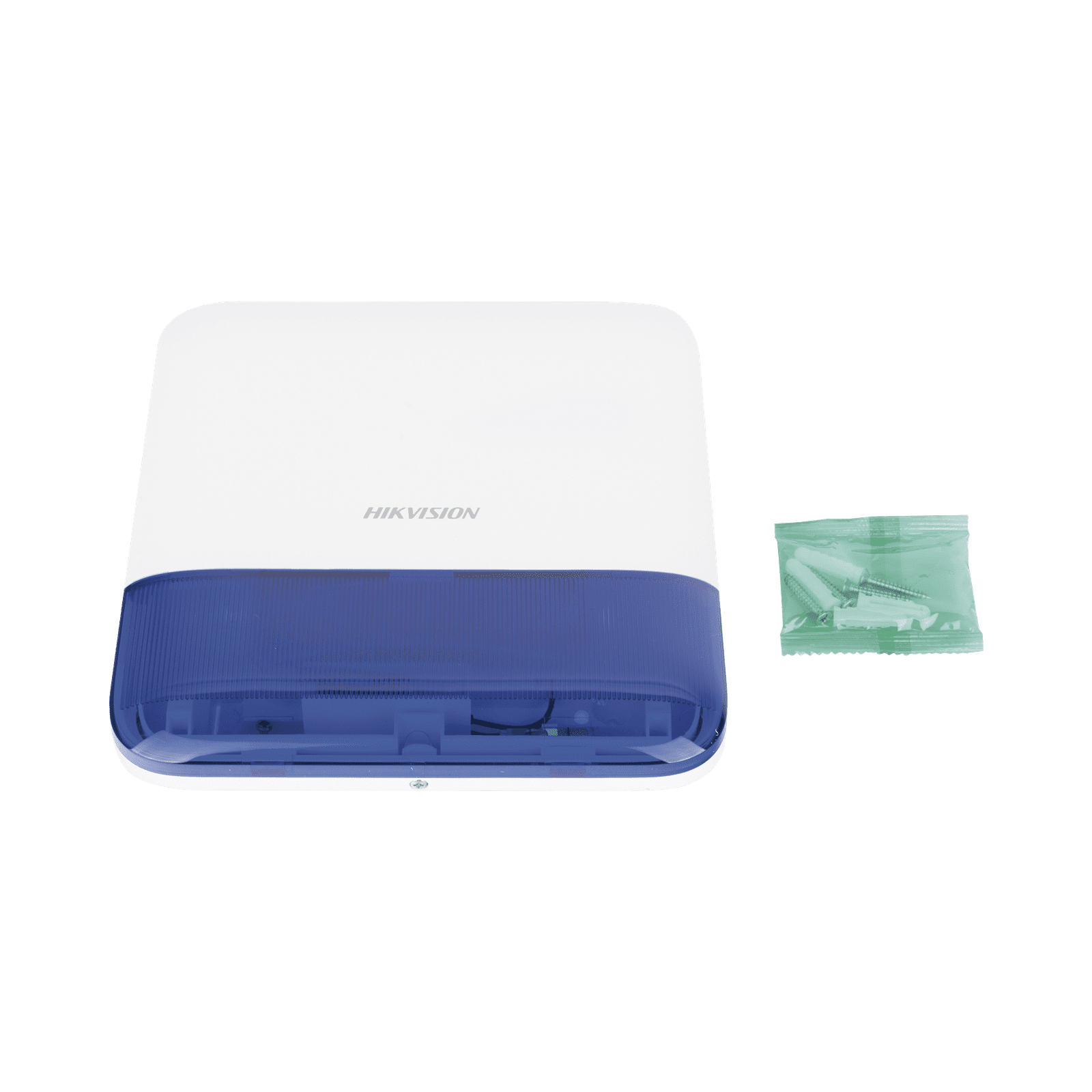 (AX PRO) Sirena Inalámbrica con Estrobo Azul para Exterior IP65 / 110 dB DS-PS1-E-WB/B - HIKVISION