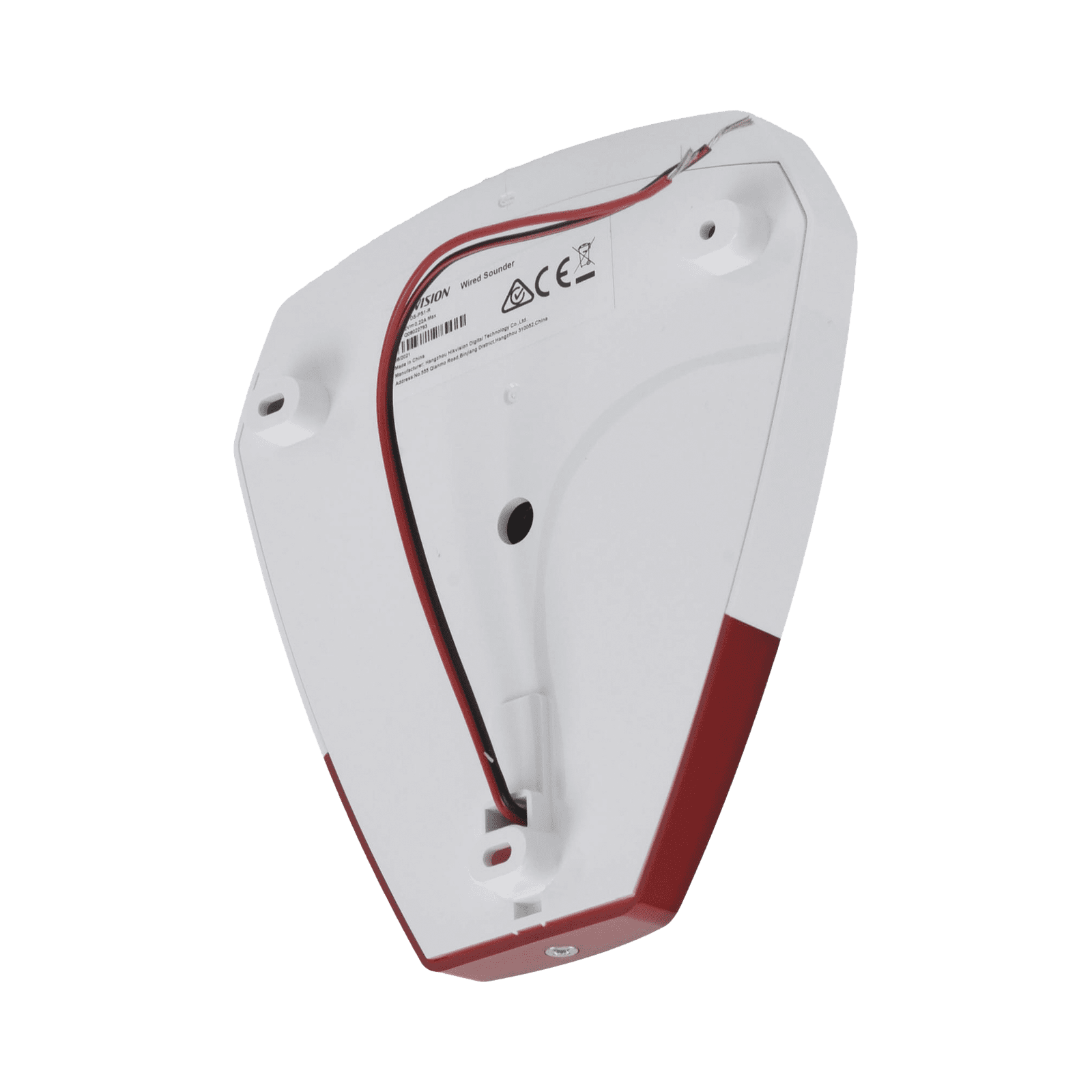 Sirena Estrobo Cableada Hikvision / Ideal para cualquier Panel de Alarma / Roja / 105 dB / Protección IP54 DS-PS1-R - HIKVISION