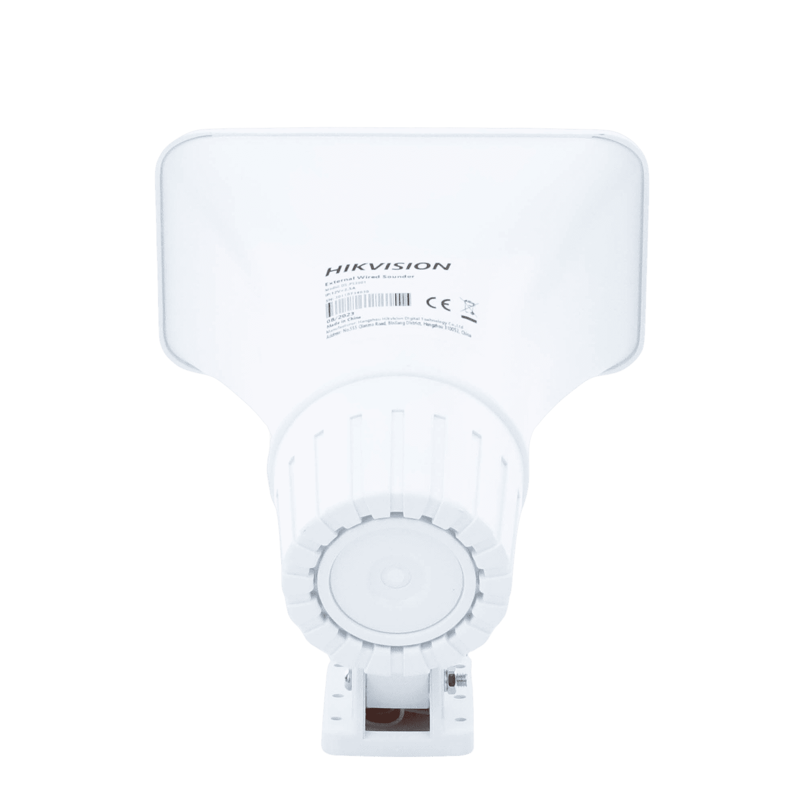 Sirena Cableada / Ideal para Cualquier Panel de Alarma (No Importa la Marca) / 30 Watts / 120 dB de Sonido / Protección IP65 (Exterior) / Material: Policarbonato DS-PS3001 - HIKVISION