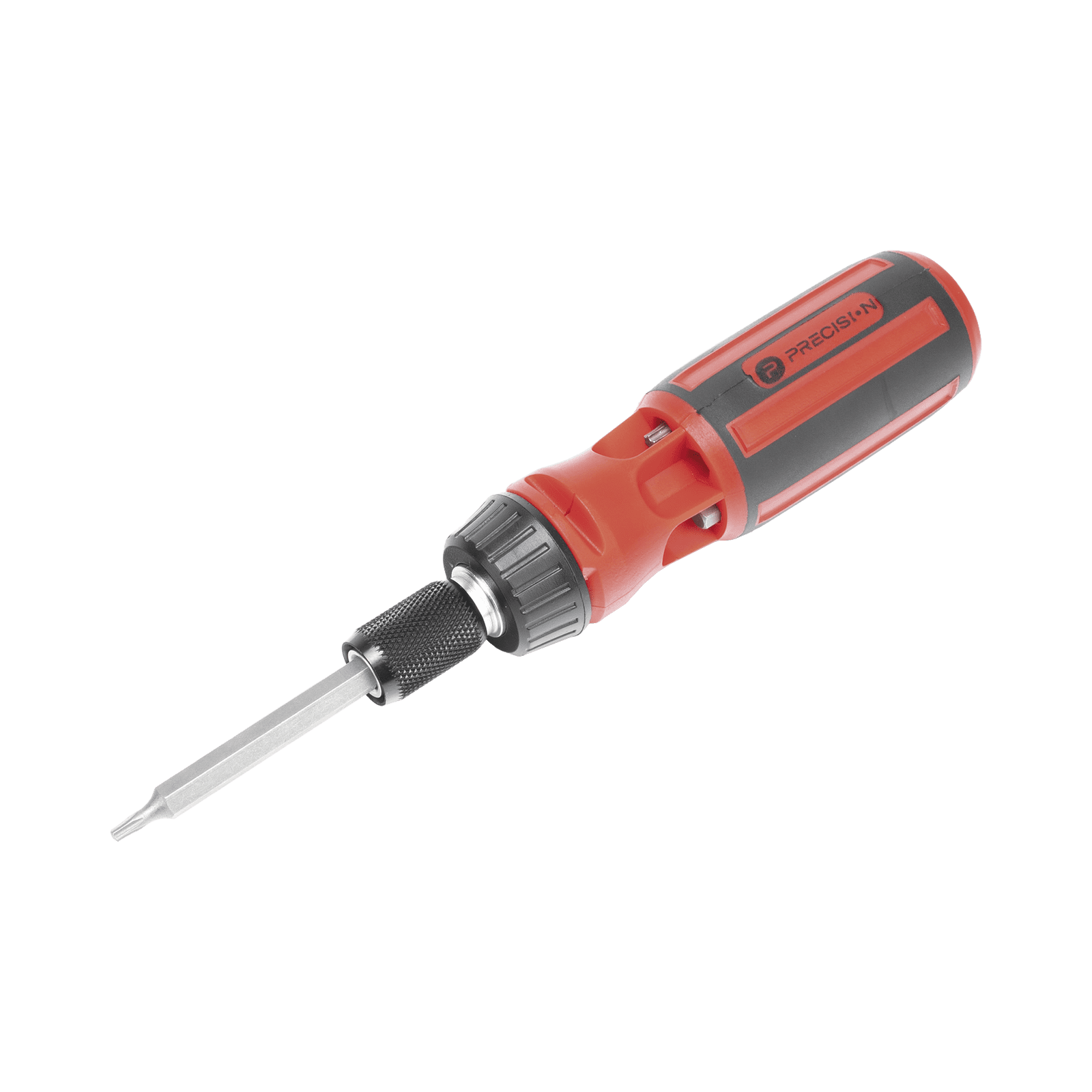 Desarmador 6 en 1 con Mango de Agarre Plástico (Torx de Seguridad #10 y #20, Hexagonal #5, PH0, PH2, Plana #5) PST-H020-06 - PRECISION