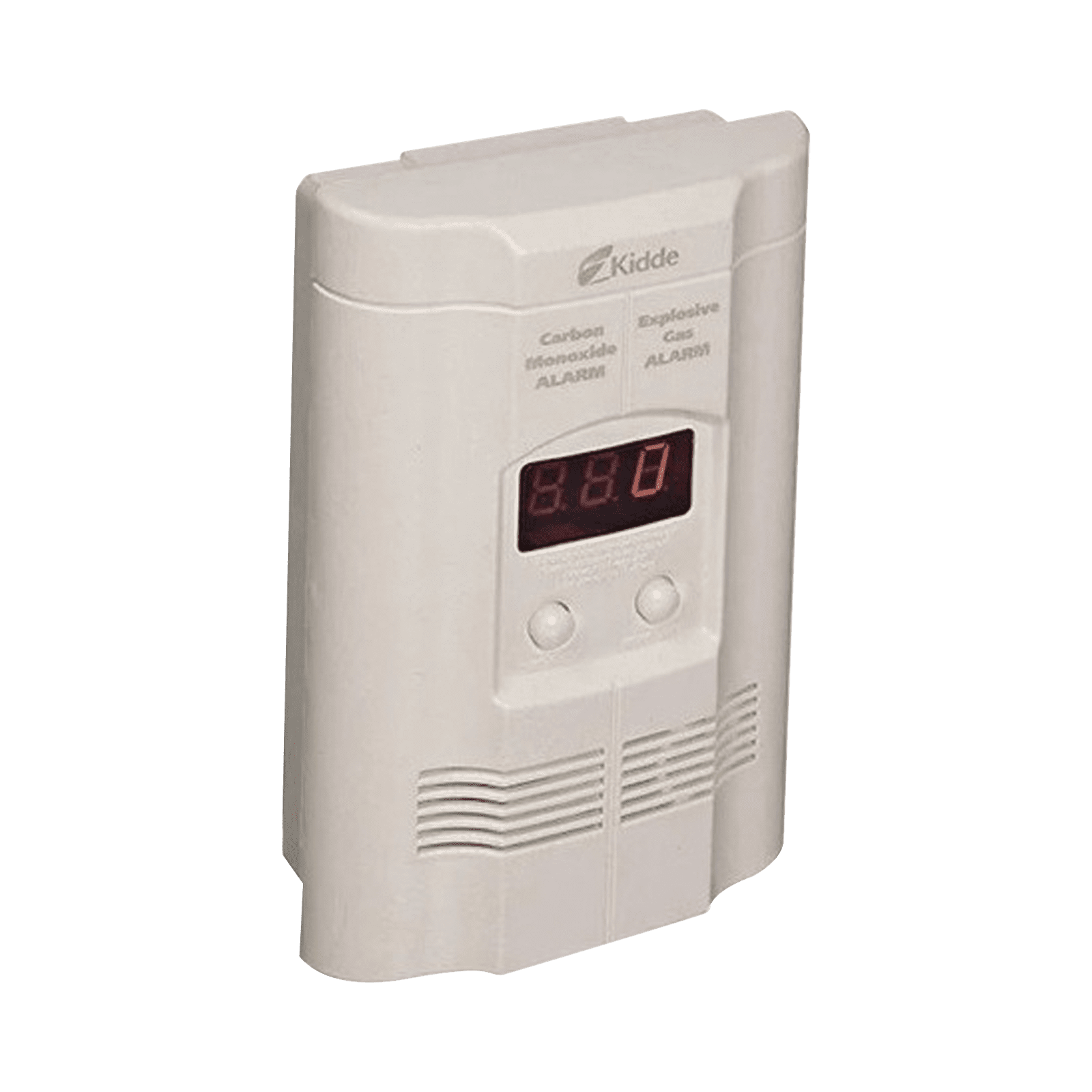 Detector Autónomo de Monóxido de Carbono (CO) y Gases Explosivos (Propano y Metano)  | Pantalla Digital | Conexión Directa a 120 Vca | Batería de Respaldo Incluida  | Paquete de 2 Pzas KN-COEG-3 - KIDDE