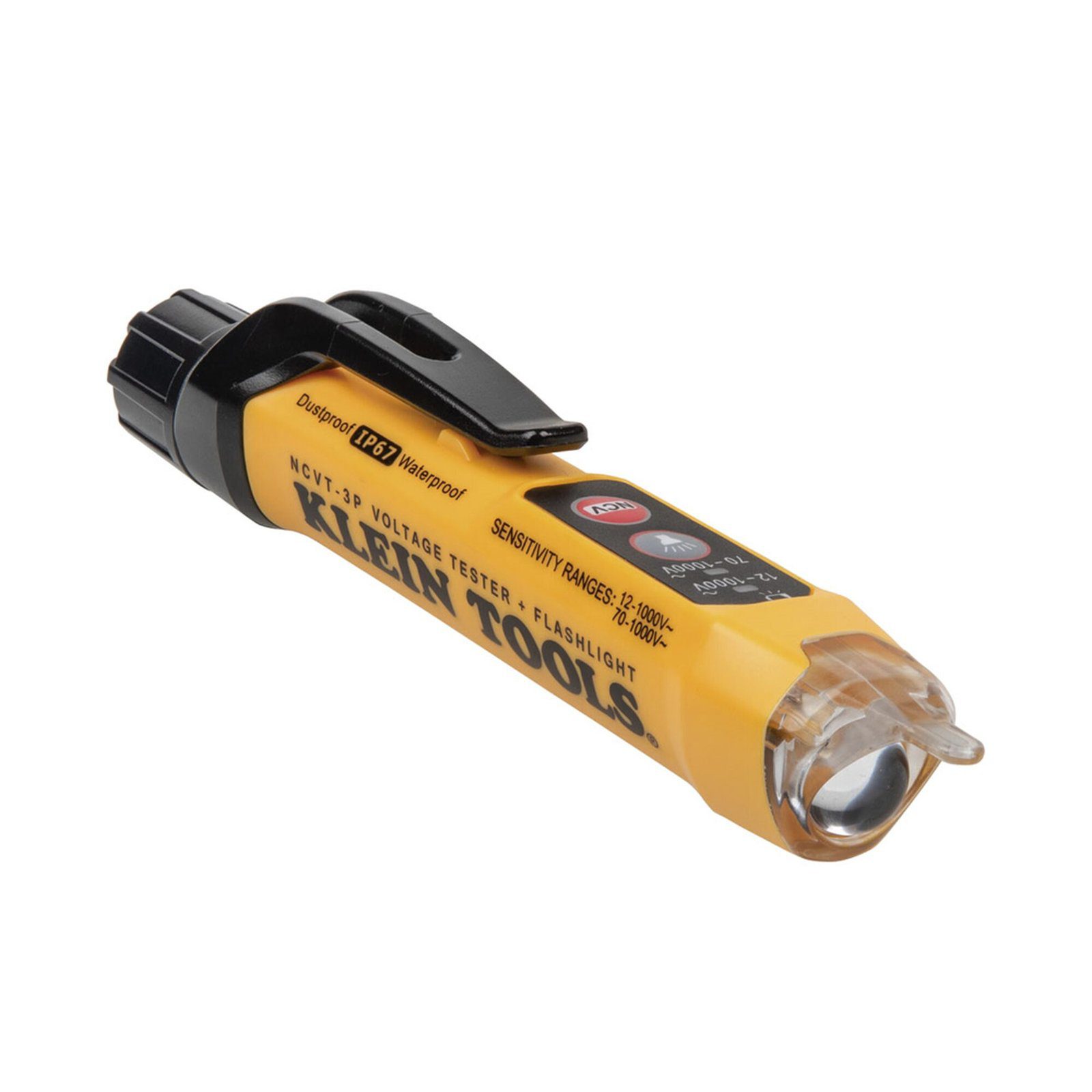 Detector de Voltaje sin contacto de doble rango, de 12 – 1000 V CA con linterna. NCVT3P - KLEIN TOOLS