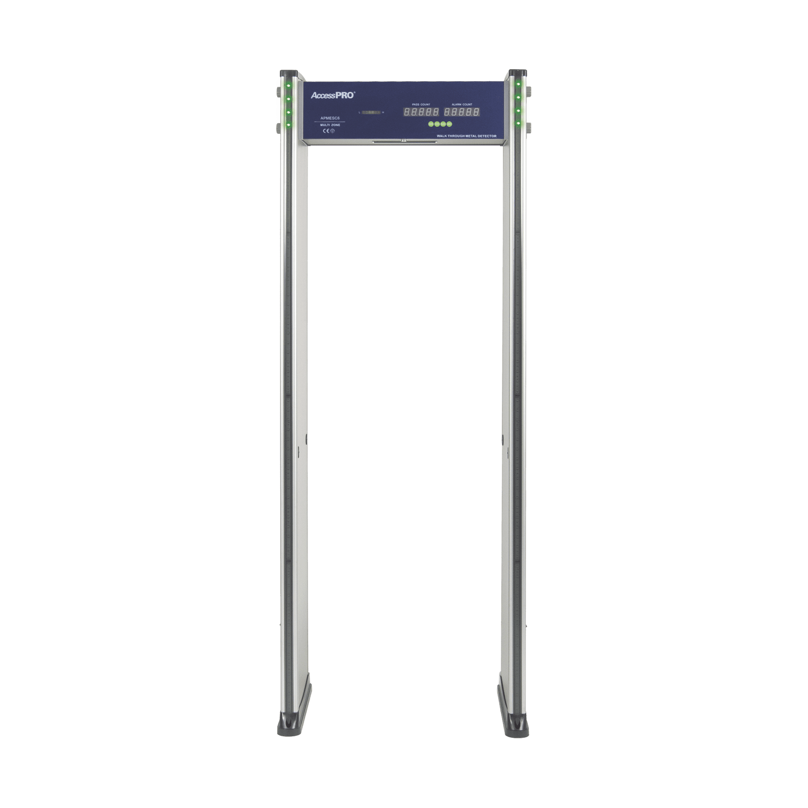 Detector de metales de 6 zonas/ Uso en Interior/ Contador de alarmas y Personas APMESC6 - AccessPRO