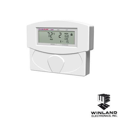 Detector de temperatura y humedad, capacidad 2 zonas, incluye una zona con sensor de temperatura y 1 zona libre EA200-12 - WINLAND ELECTRONICS