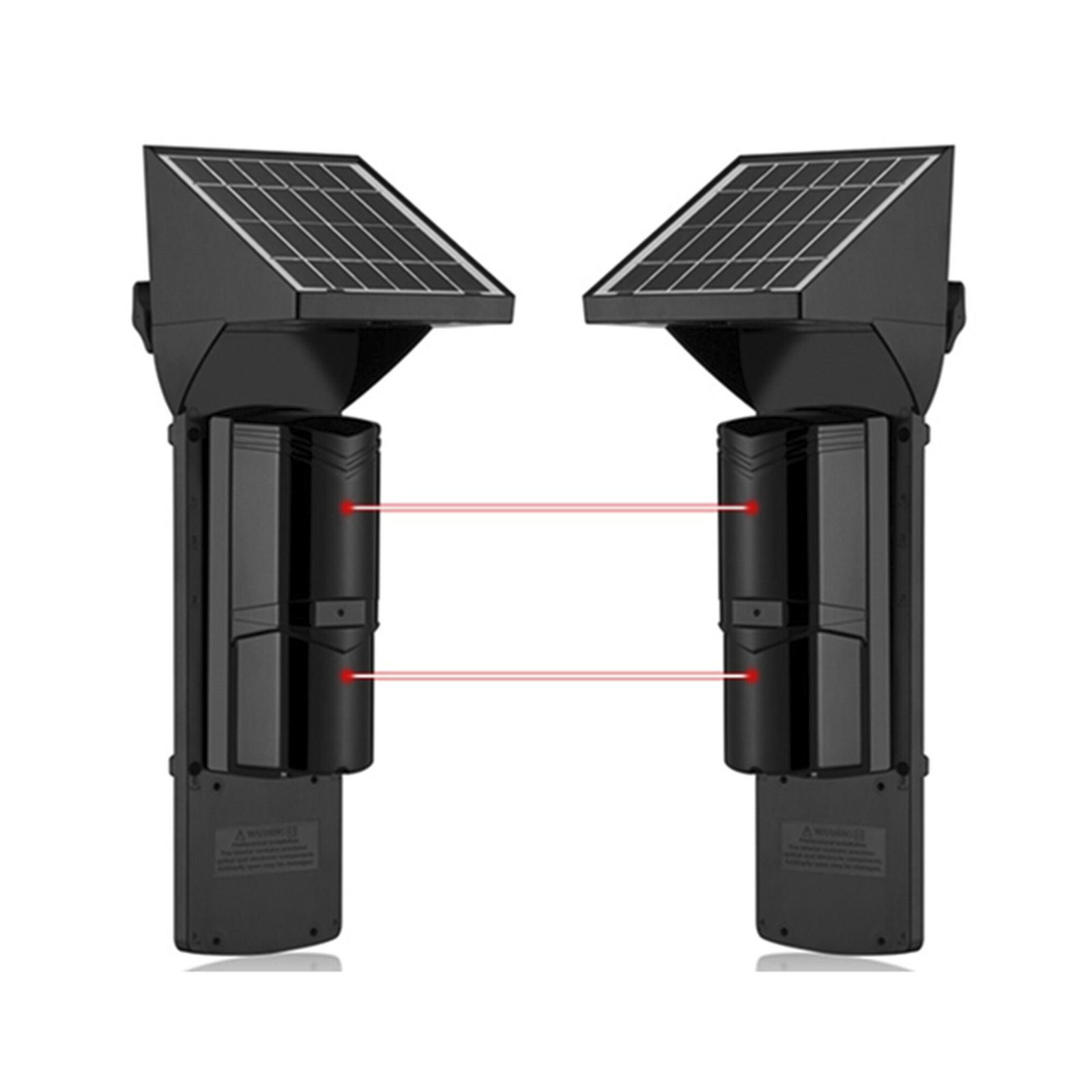 Detector fotoelectrico con celda solar ; DE 2 RAYOS; alcance exterior 60 m / interior 120 m, 4 frecuencias / Para ambientes donde no hay electricidad SFA60 - SFIRE