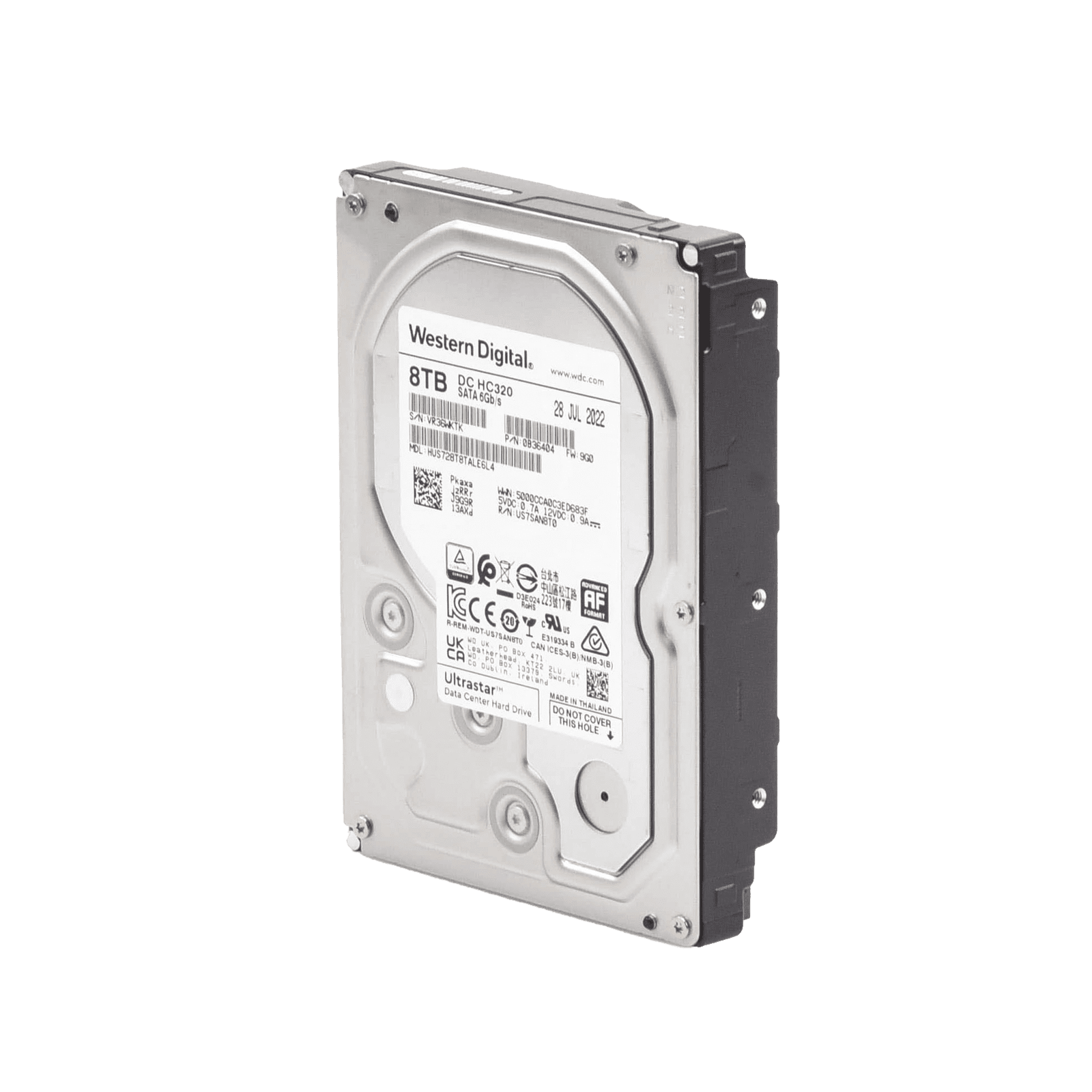 Disco Duro Enterprise 8 TB / Wester Digital (WD) / Serie Ultrastar / Recomendado para Data Center y NVRs de Alta Capacidad / Alto Performace HUS728T8TALE6L4 - Western Digital (WD)