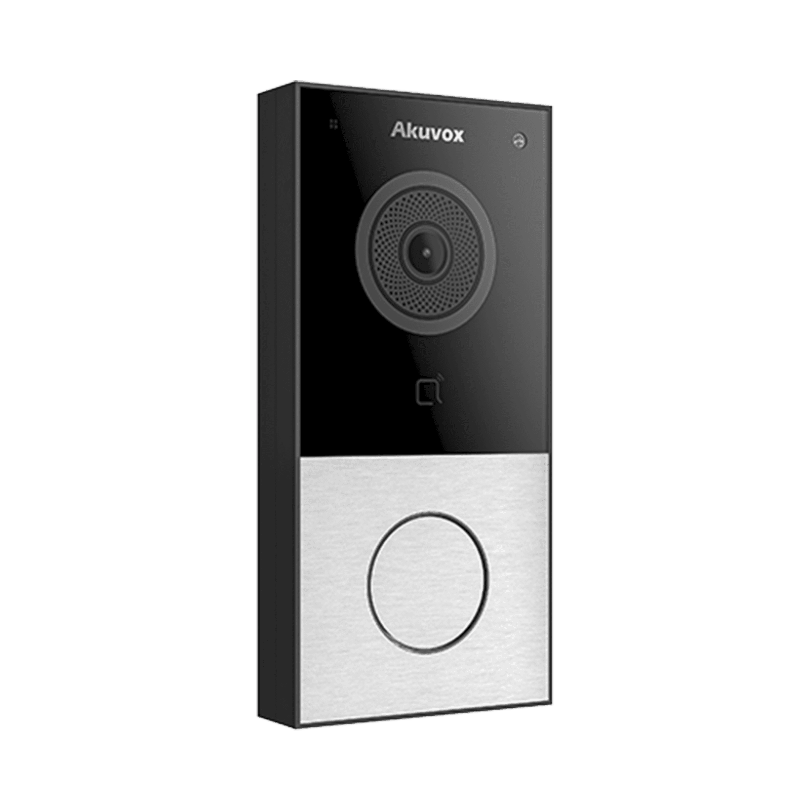 DOORBELL / WIFI / 100% en la Nube / POE / Bluetooth / NFC / Lector de Tarjetas MIFARE / Notificación en APP /  Llamada Telefónica / SIP / ONVIF / IP65 / Cámara 2 MP / Botón con Iluminación / Control de 1 Puerta E12W - AKUVOX