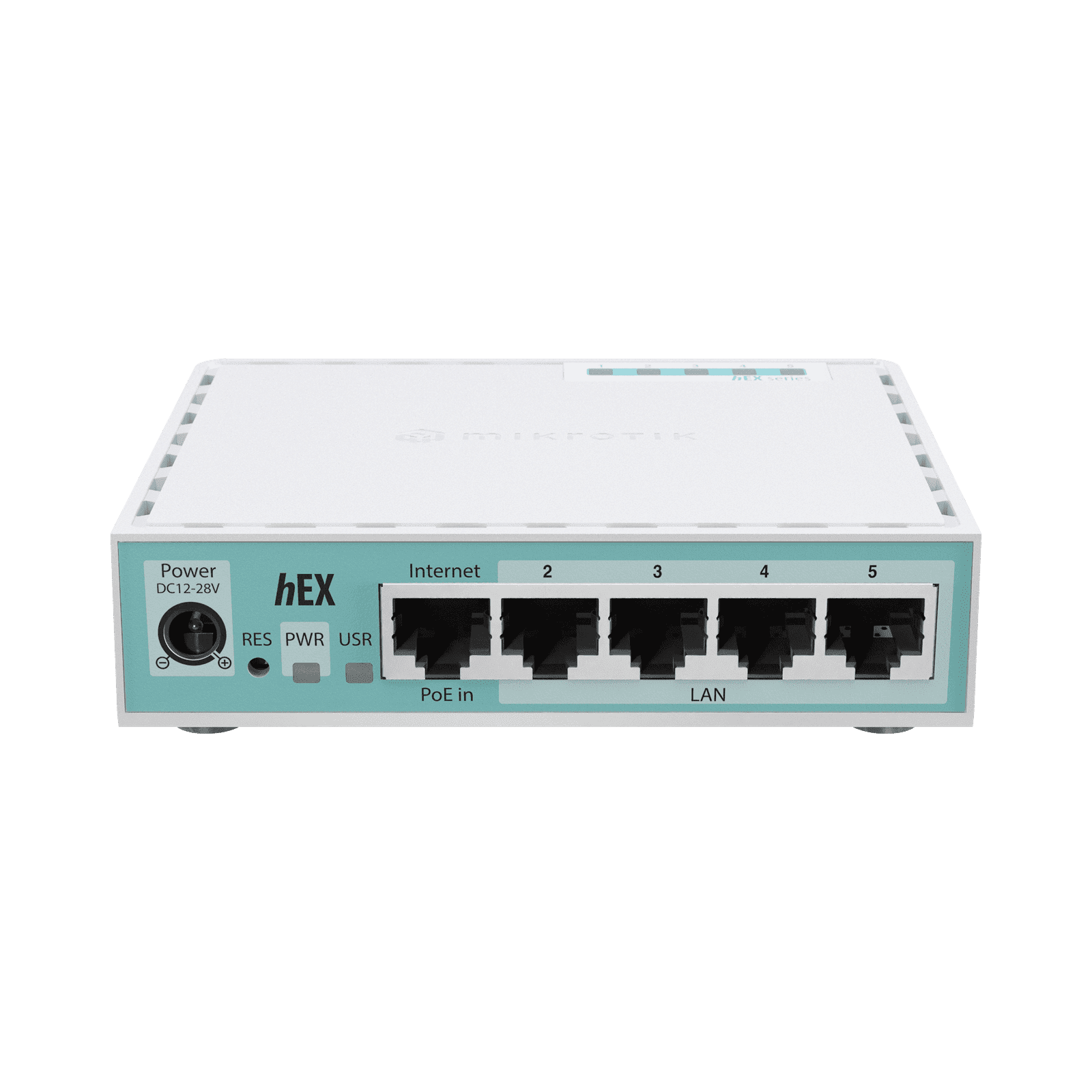 (Hex Version 2024) Router con 5 Puertos Gigabit Ethernet, 1 Puerto USB / CPU ARM Doble Nucleo/ RAM 512 MB/ Balanceo de Cargas E50UG - MIKROTIK