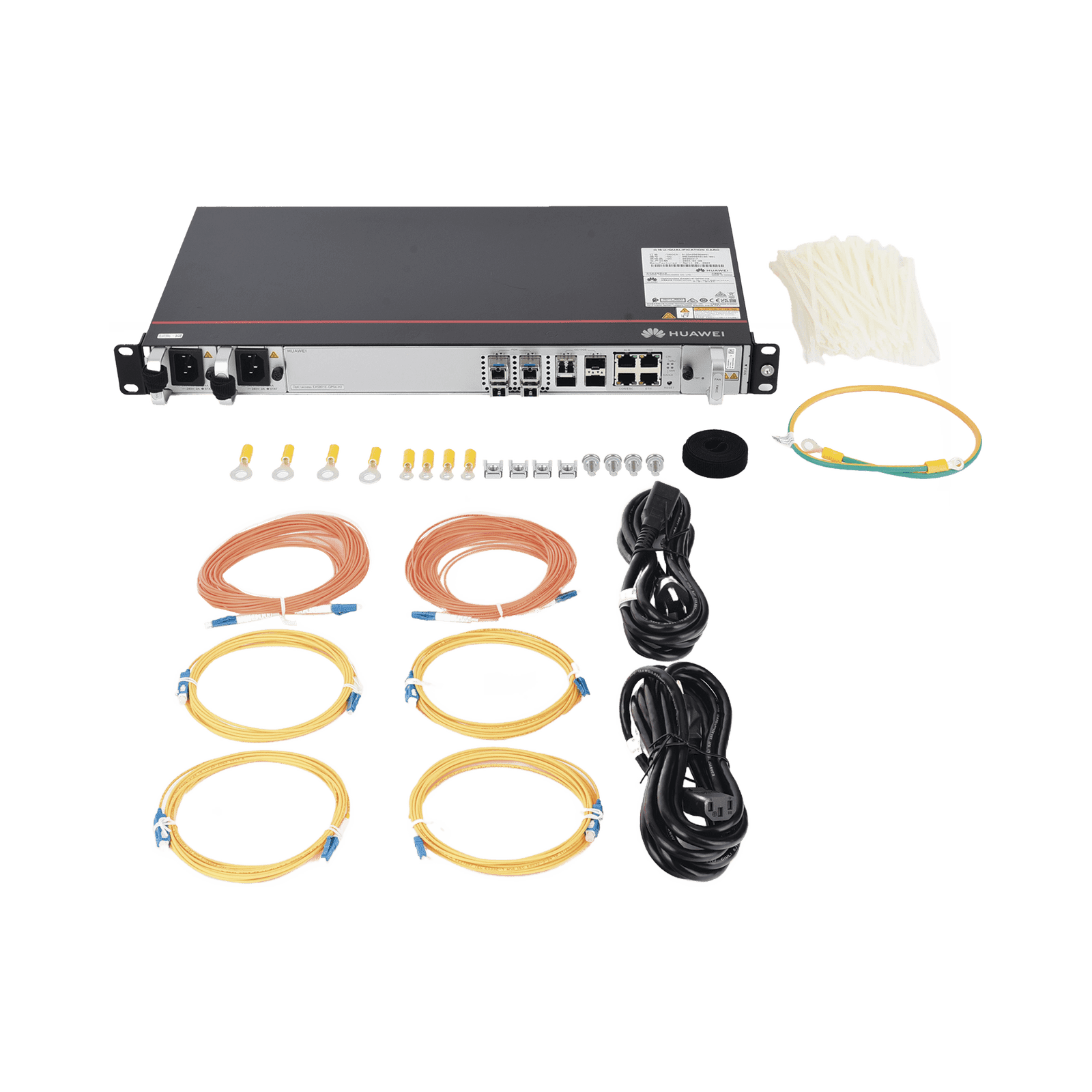 OLT GPON OptiXAccess 4 puertos C+, 4 puertos uplink (10GE/GE), 2 Fuentes de Alimentación AC, 1 UR EA5801E-GP04 - HUAWEI