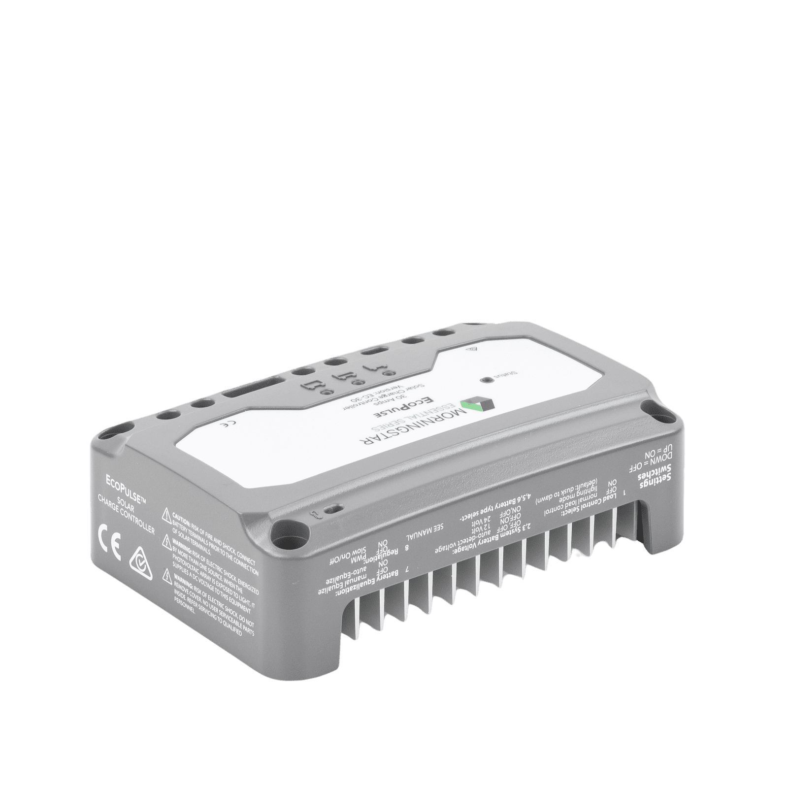 Controlador solar 12/24 Vcc de 30 Amp. Sin pantalla de medición. EC-30 - MORNINGSTAR