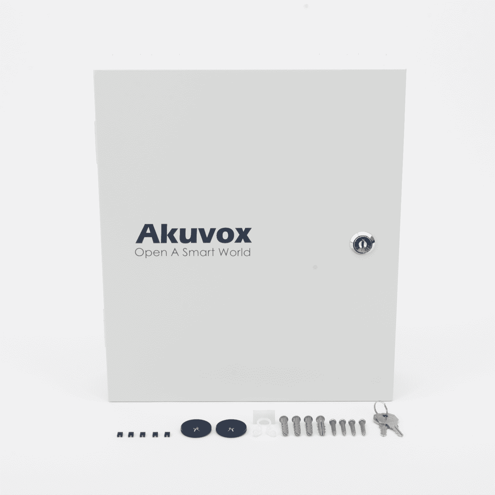 Controlador de Elevador IP Para 32 Pisos / Gestión 100% en la Nube / Interfaz Web / Pases Temporales desde App / Activación de Pisos desde App/ Wiegand / POE / 20,000 Tarjetas /100,000 Eventos / Compatible con Videoporteros Akuvox EC33 - AKUVOX