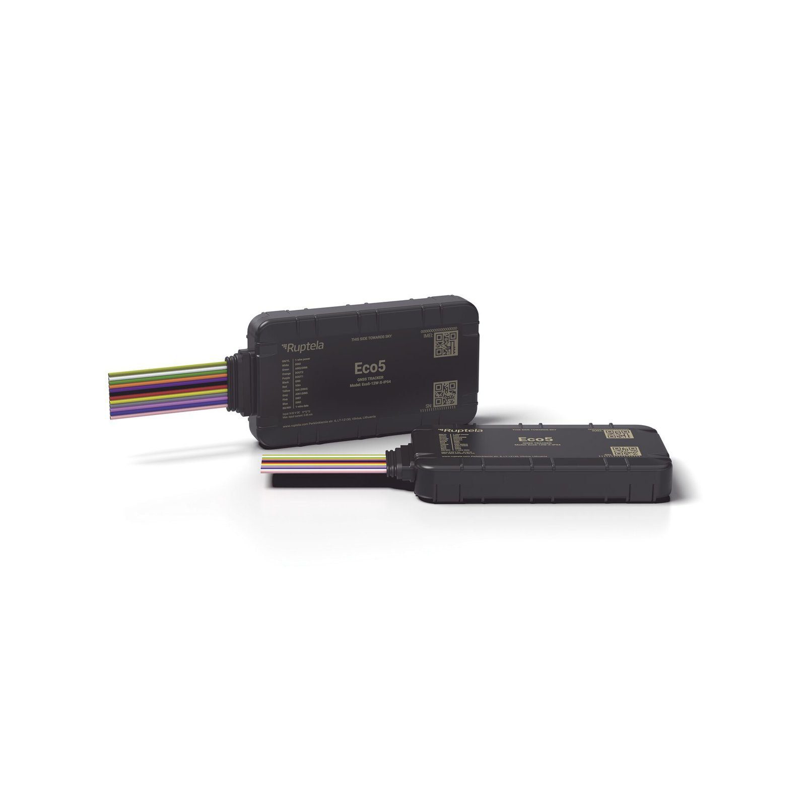 Dispositivo de Rastreo Vehicular / Conectividad LTE Cat1 y LTE-M / BLE 5.0 / GNSS U-blox / Carcasa IP54 / Batería Interna de Respaldo / Detecta Interferencias ECO5 - RUPTELA
