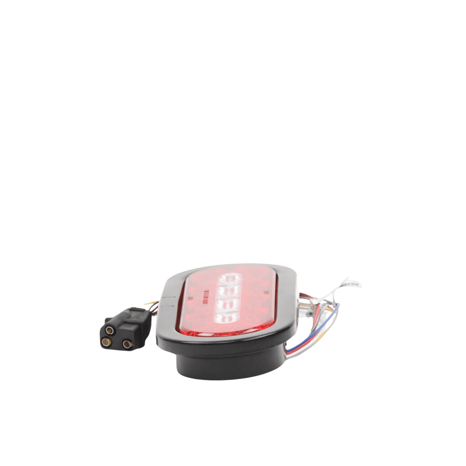 Plafón Ovalado de 7.5″ Para Camiones de Transporte, 18 LED Ultra Brillantes, Color Rojo/Claro/Ambar ED3060AW - ECCO