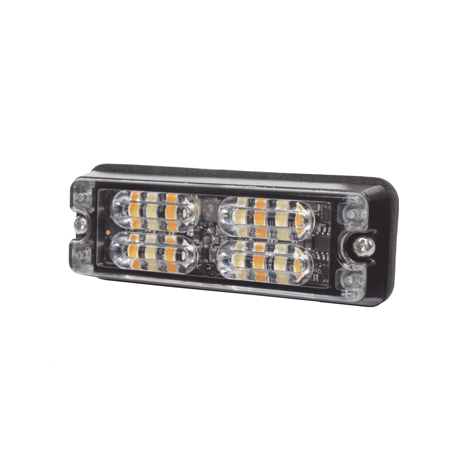 Luz Perimetral, 12 LED Ultra Brillantes, Color Ámbar / Claro ED3511AW - ECCO