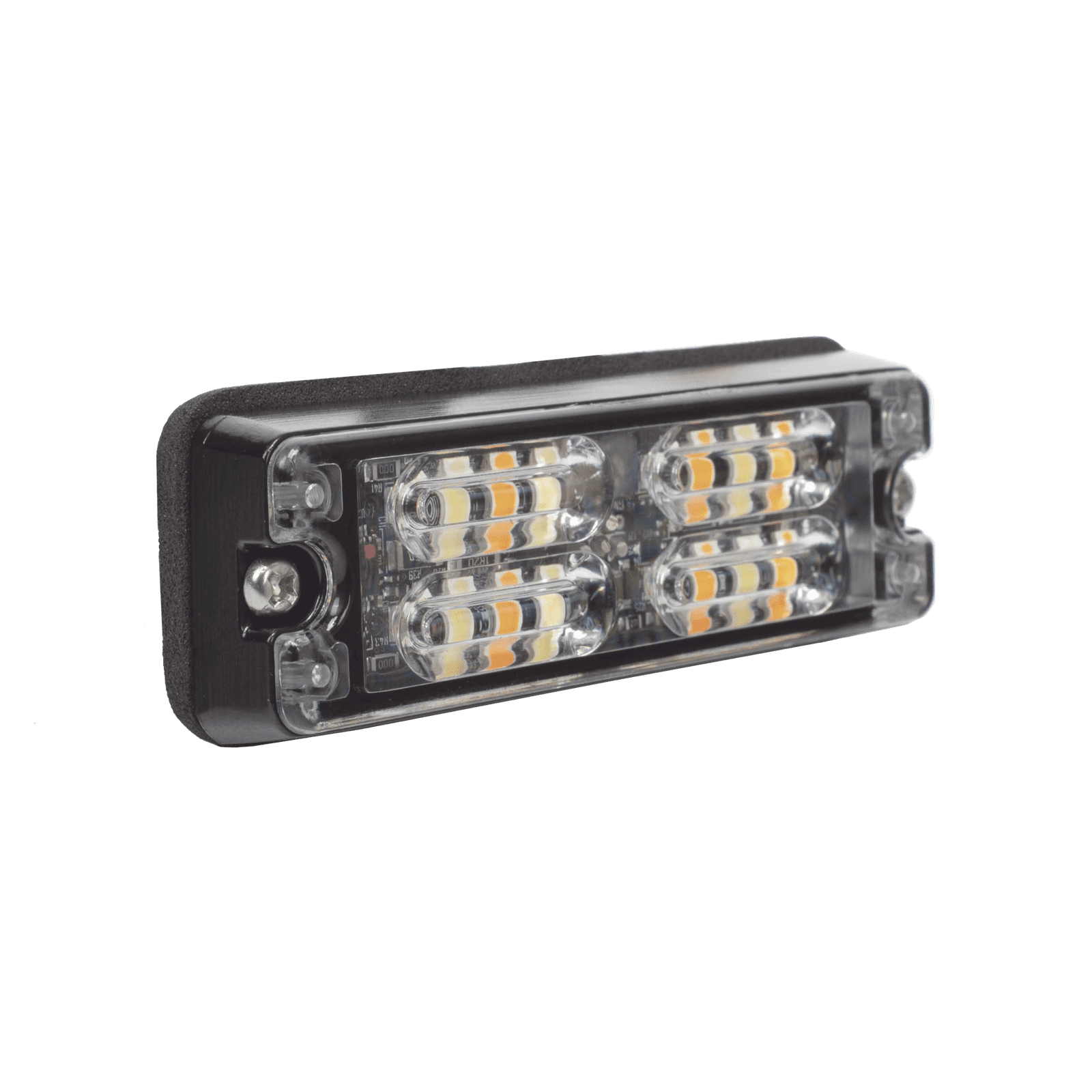Luz Perimetral, 12 LED Ultra Brillantes, Color Ámbar / Claro ED3511AW - ECCO