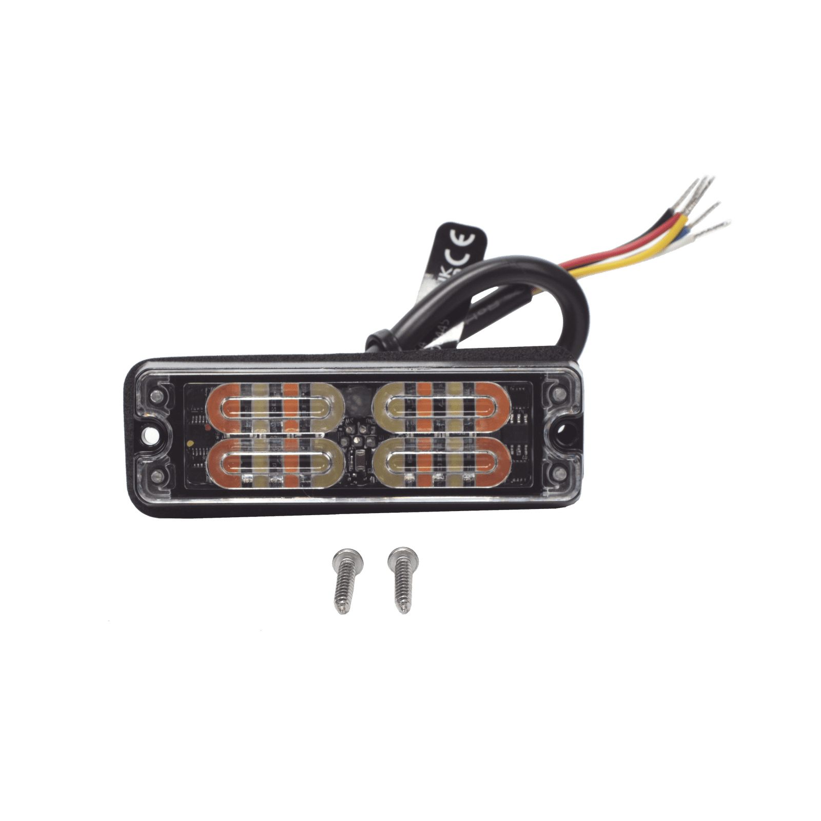 Luz Perimetral, 12 LED Ultra Brillantes, Color Ámbar / Claro ED3511AW - ECCO