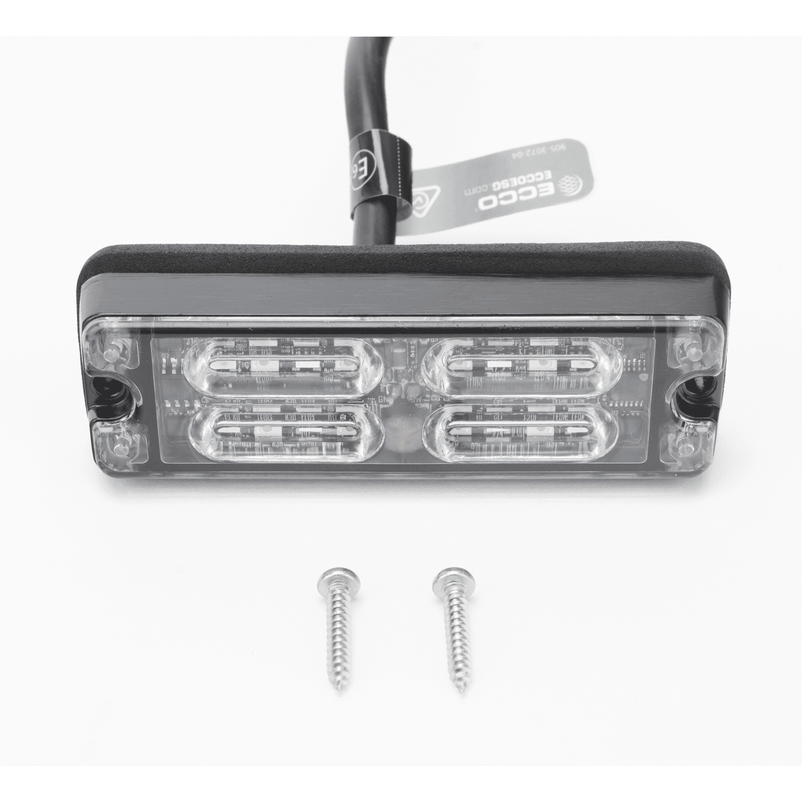 Luz Perimetral, 12 LED Ultra Brillantes, Color Rojo / Azul ED3511RB - ECCO
