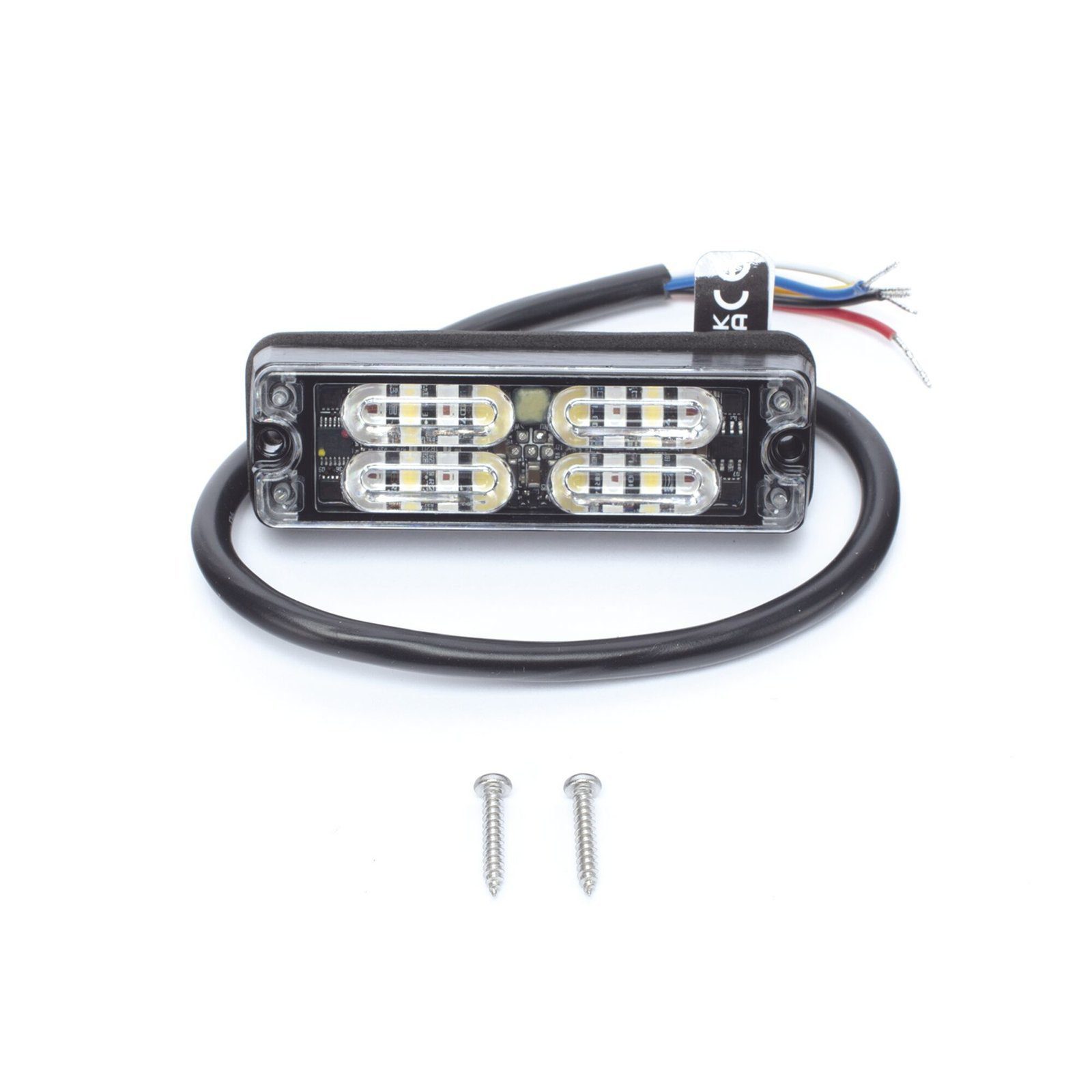 Luz Perimetral, 12 LED Ultra Brillantes, Color Rojo / Claro ED3511RW - ECCO