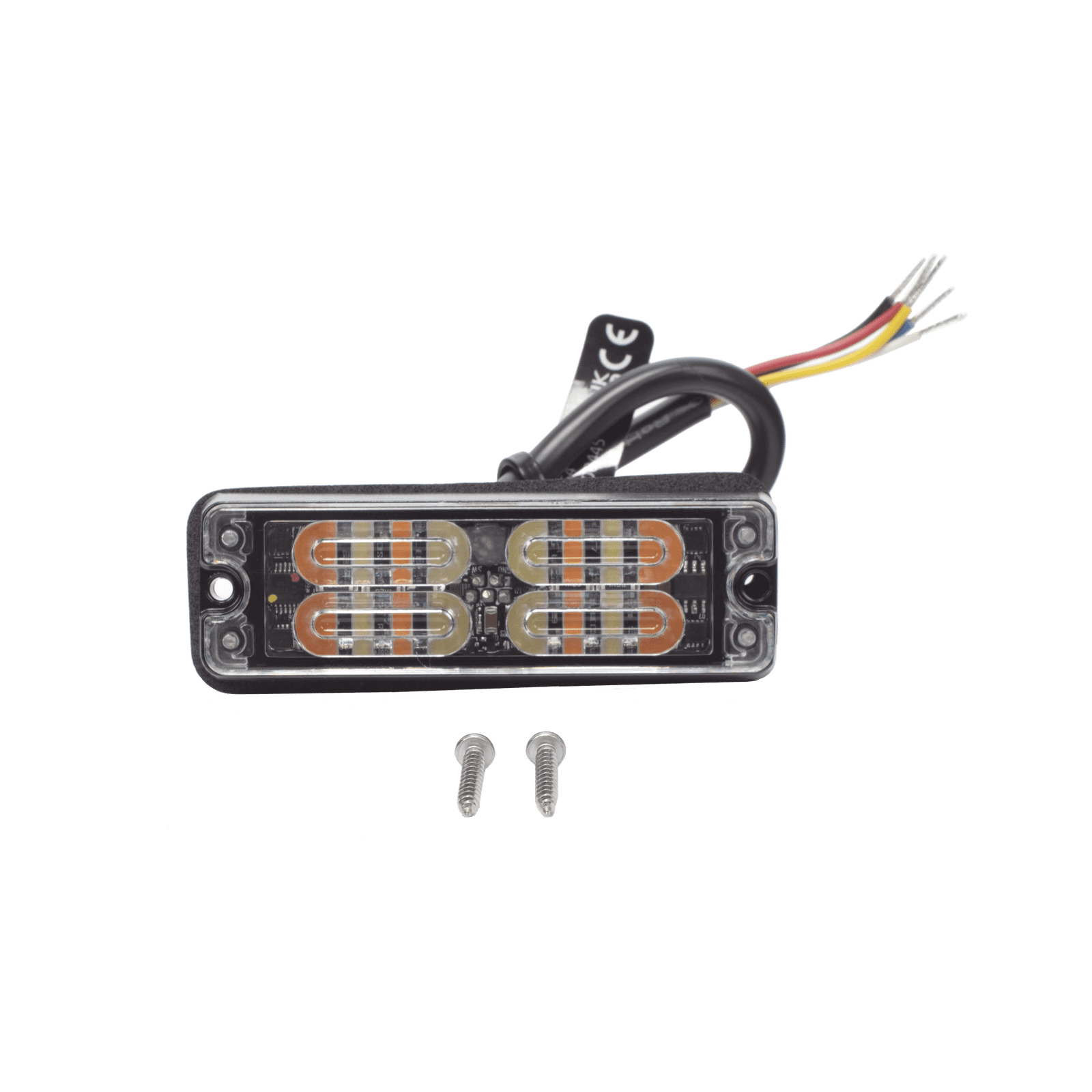 Luz Perimetral, 12 LED Ultra Brillantes, Color Rojo / Claro ED3511RW - ECCO