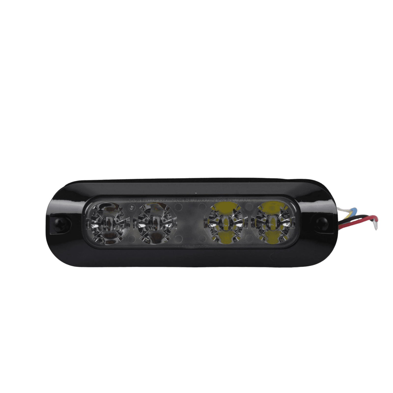 Luz perimetral, 4 LEDs Ultra Brillantes, color Rojo / Claro ED3704-RC - ECCO