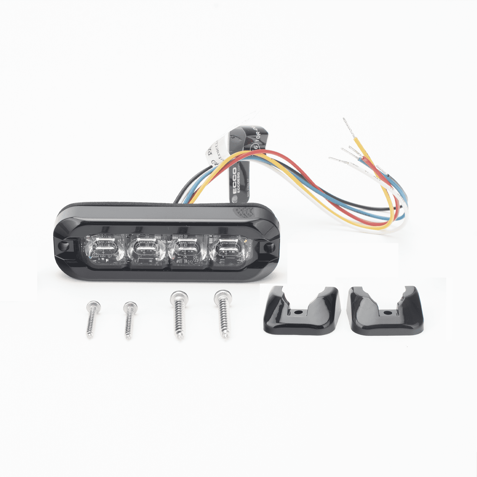 Luz perimetral , 8 LED Ultra Brillantes, Dual Color Ambar / Claro ED3793AW - ECCO