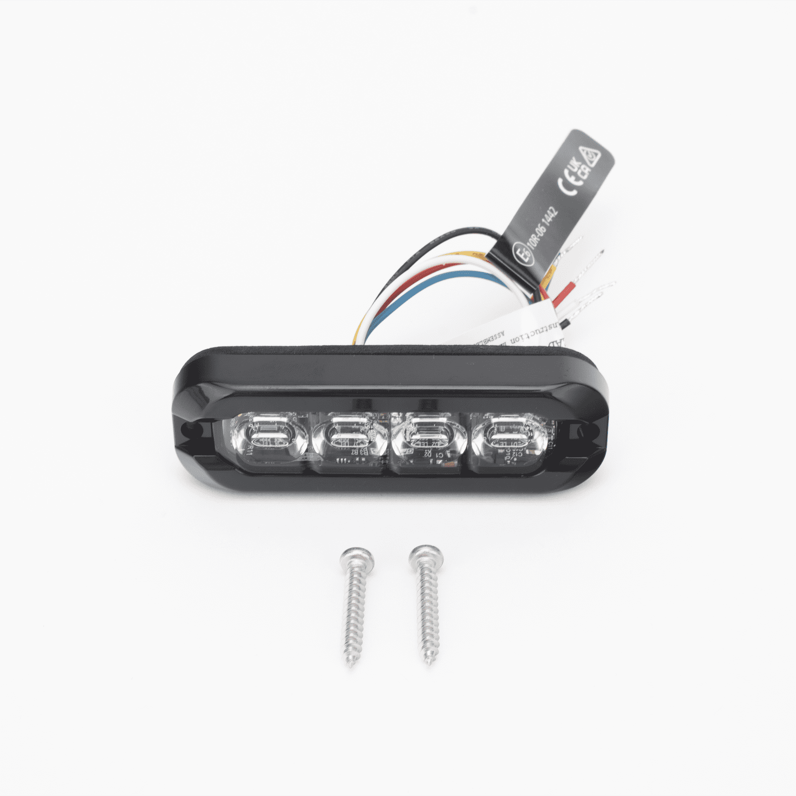 Luz perimetral , 8 LED Ultra Brillantes, Dual Color Rojo / Claro ED3793RW - ECCO