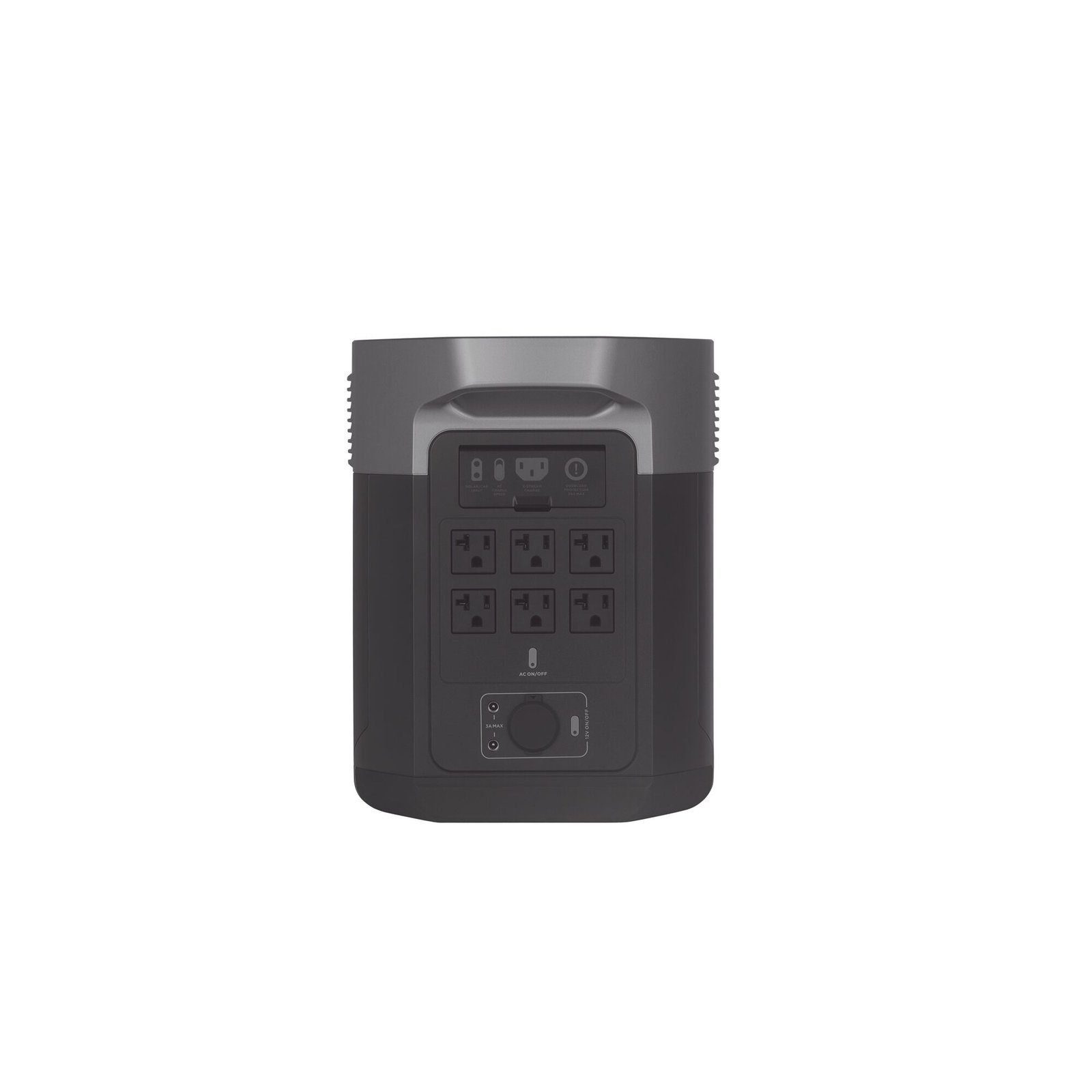 EcoFlow DELTA 2 MAX | Estación de Energía Portátil 2048Wh Litio LFP / 6 AC 2400 W (Max. 3400W) / 2 USB-C 100W / Capacidad para Aumentar Respaldo / Cargador de Coche 10A a 12.6V / Conectividad WiFi y Bluetooth (App) / Carga Solar 1000W EFD-350 - ECOFLOW