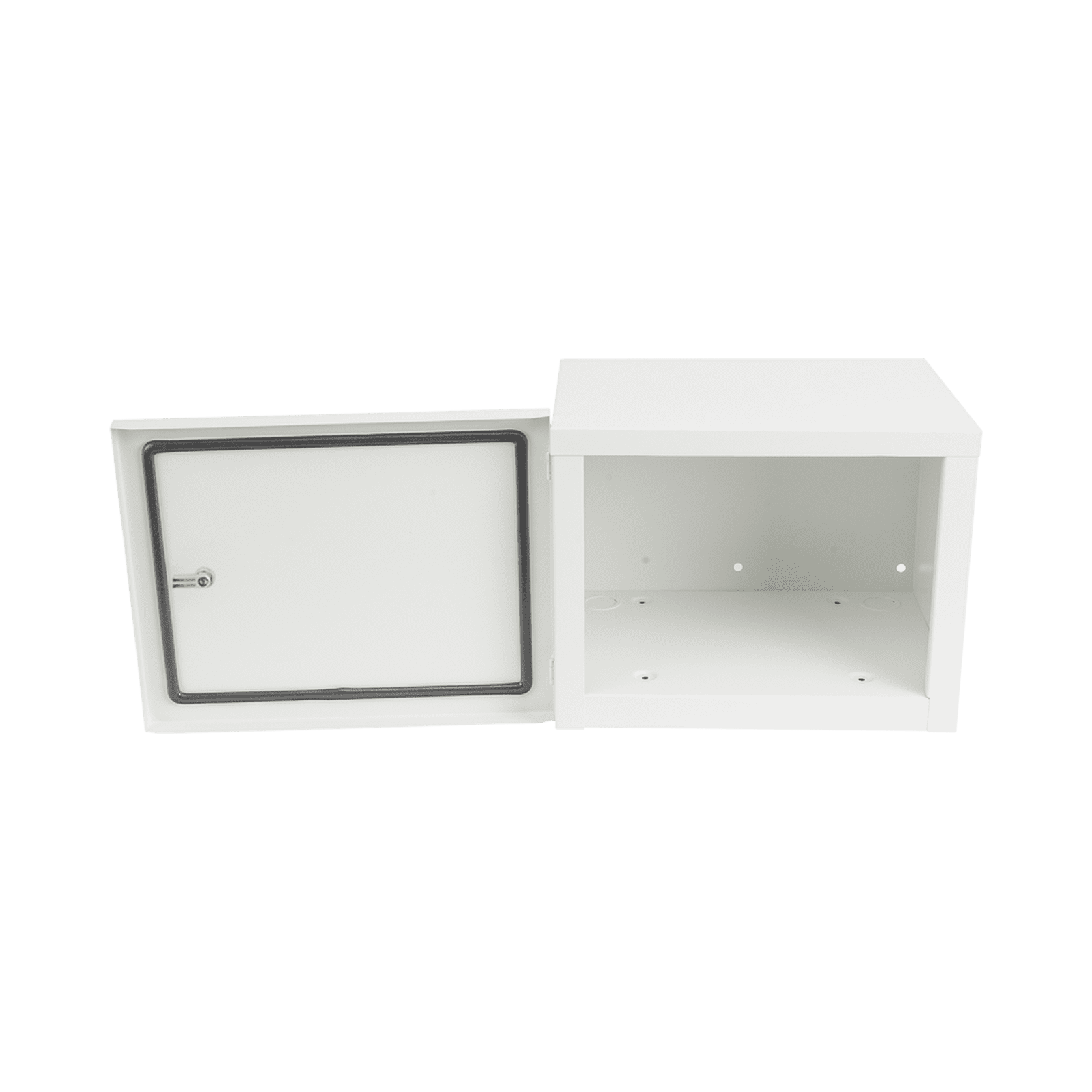 Gabinete para instalación de 2 Baterías PL4012, Fabricado en Lámina Galvanizada, Opción para montar en poste (No incluido) EI-PCB-04-03-03-W3 - EPCOM INDUSTRIAL