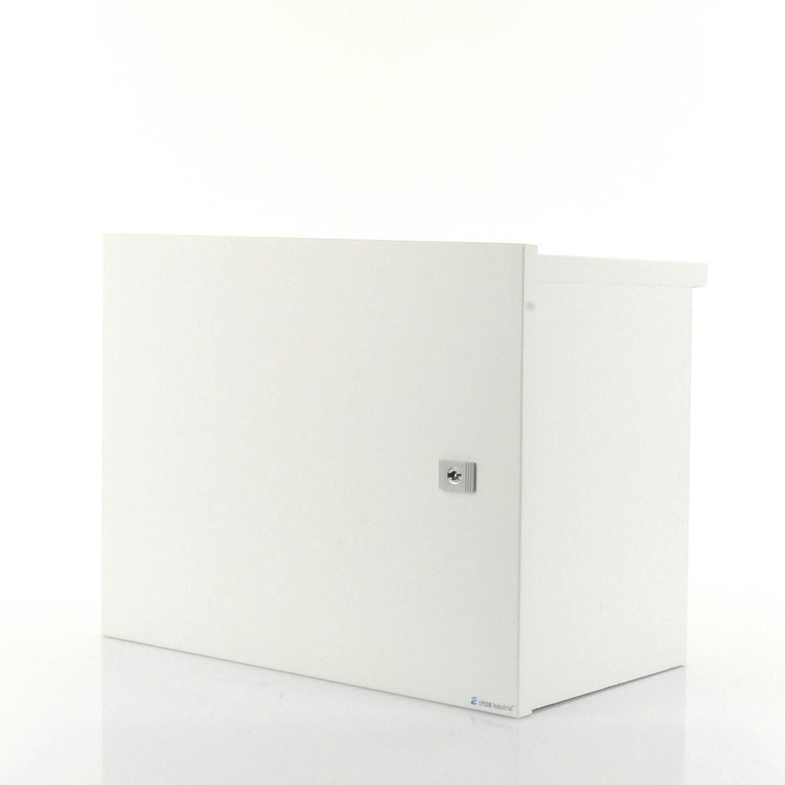 Gabinete de Acero Galvanizado, para Instalación de 1 Batería PL110D12, (550 x 420 x 290 mm) Instalación en piso o poste, accesorios (No incluidos) EI-PCB-04-04-03-W3 - EPCOM INDUSTRIAL