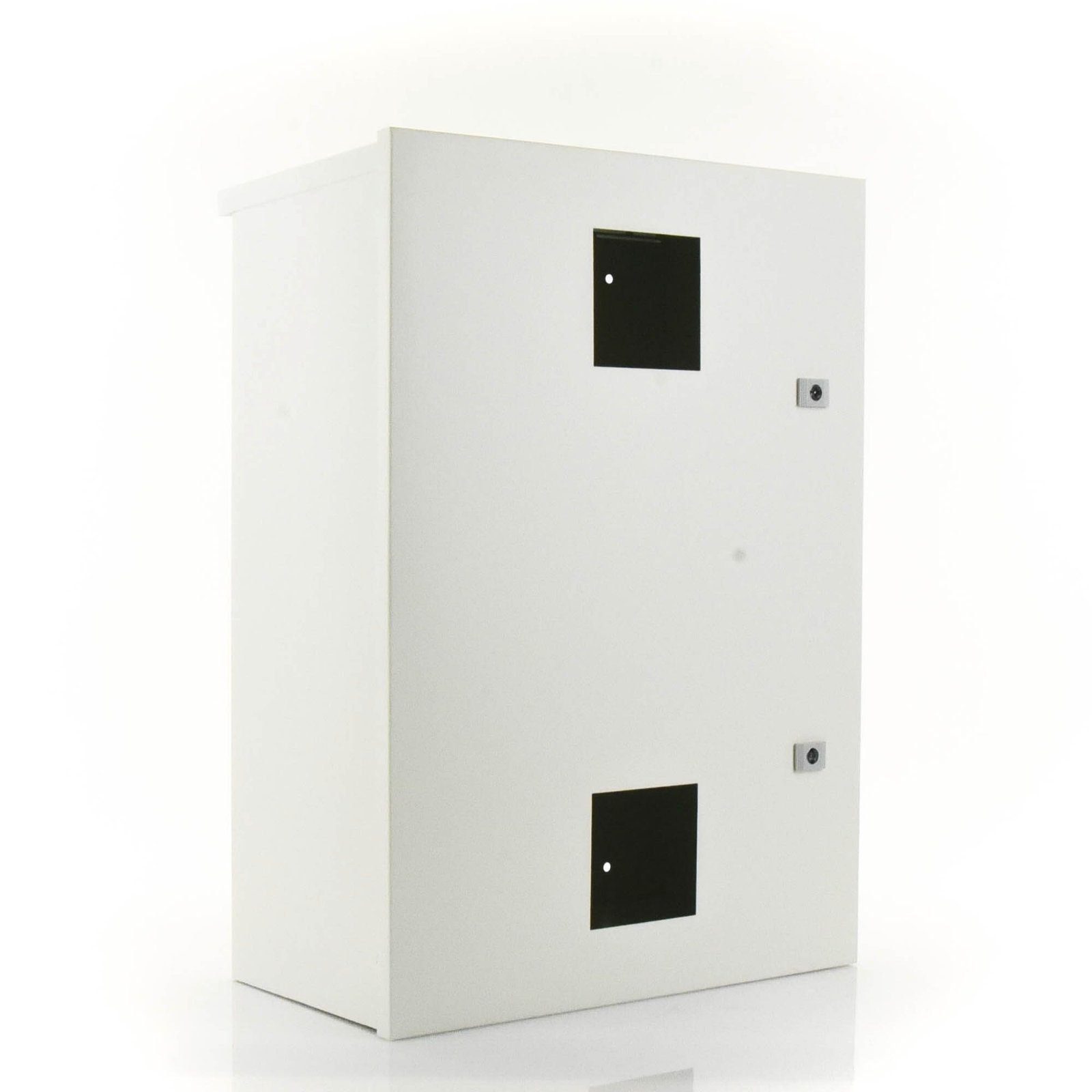 Gabinete para instalación de 2 Baterías PL110D12, Fabricado en Lámina Galvanizada, Accesorios para piso o poste (No incluidos) EI-PCB-04-07-03-W3V - EPCOM INDUSTRIAL