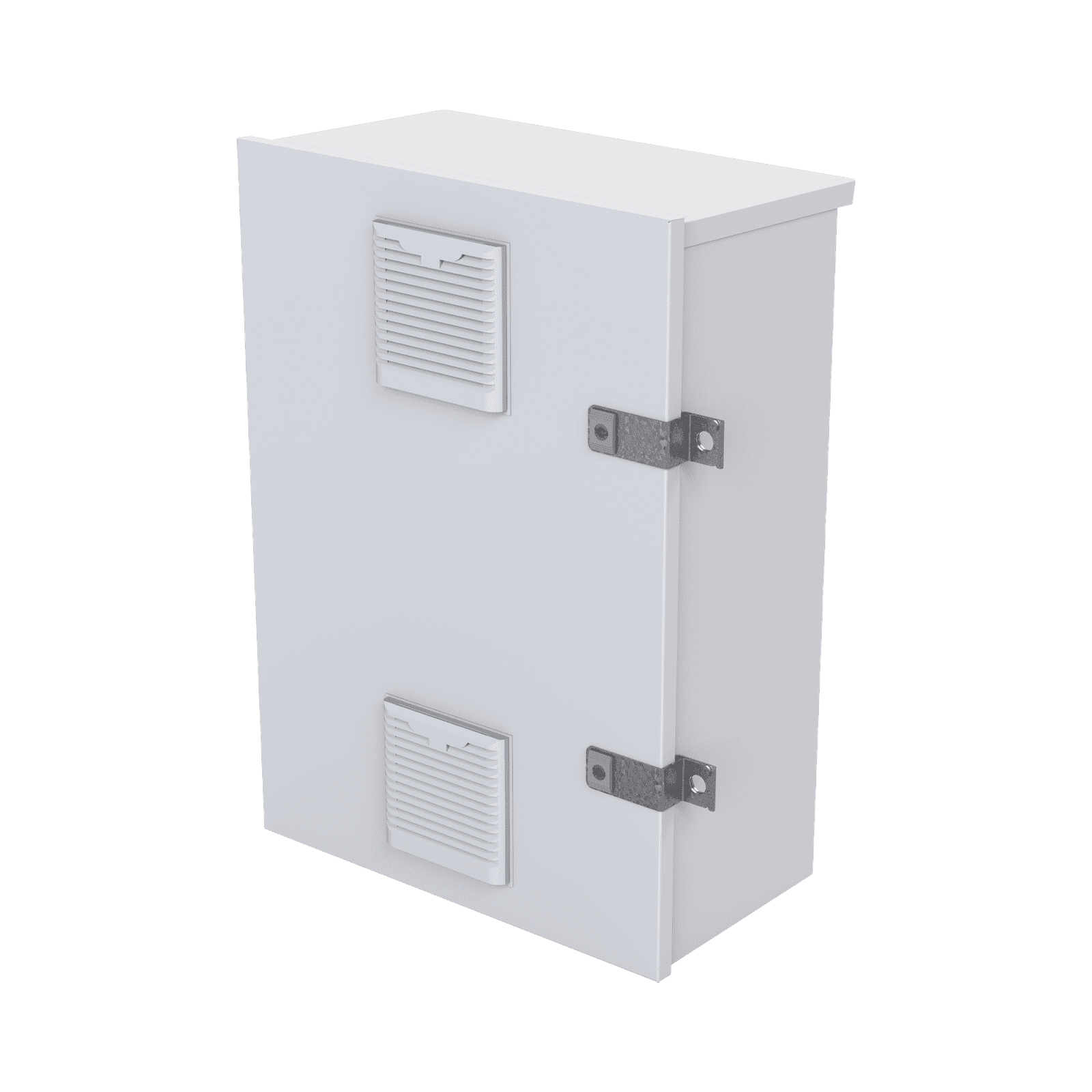Gabinete para instalación de 2 Baterías PL110D12, Fabricado en Lámina Galvanizada, Accesorios para piso o poste (No incluidos) EI-PCB-04-07-03-W3V - EPCOM INDUSTRIAL