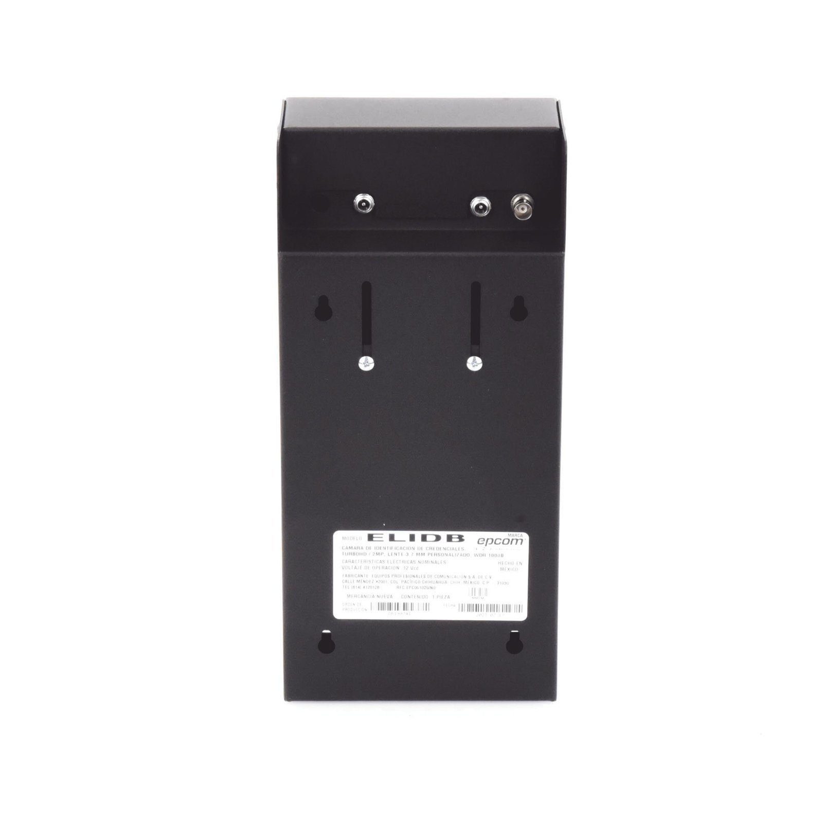 Cámara de Identificación de Credenciales TurboHD / 2 Megapixel / Lente 3.7 mm (Personalizado) / WDR 100 dB / Uso en Interior / Compatible con Cualquier DVR de 1080p o Superior ELIDB - EPCOM PROFESSIONAL