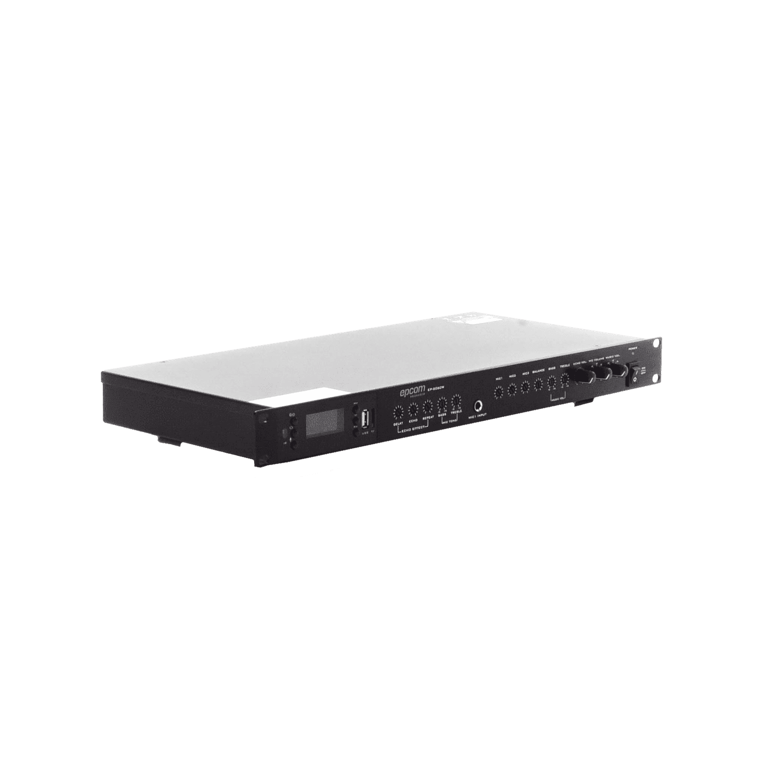 Amplificador de Audio | 2 x 60W | Baja Impedancia 4 – 8Ω | Reproductor Bluetooth, USB, SD | Efectos Integrados Delay, Echo, Repeat EP2060W - EPCOM PROAUDIO