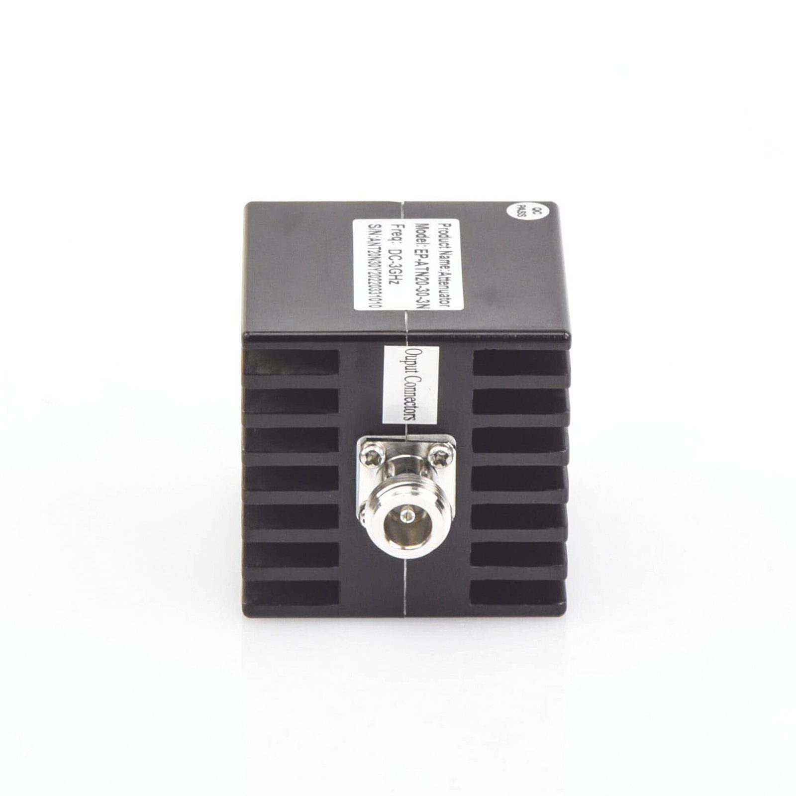 Atenuador en Línea de 30 dB, 20 Watt Máx. CD-3 GHz, Interiores, N Macho-Hembra. EP-ATN-2030-3N - EPCOM