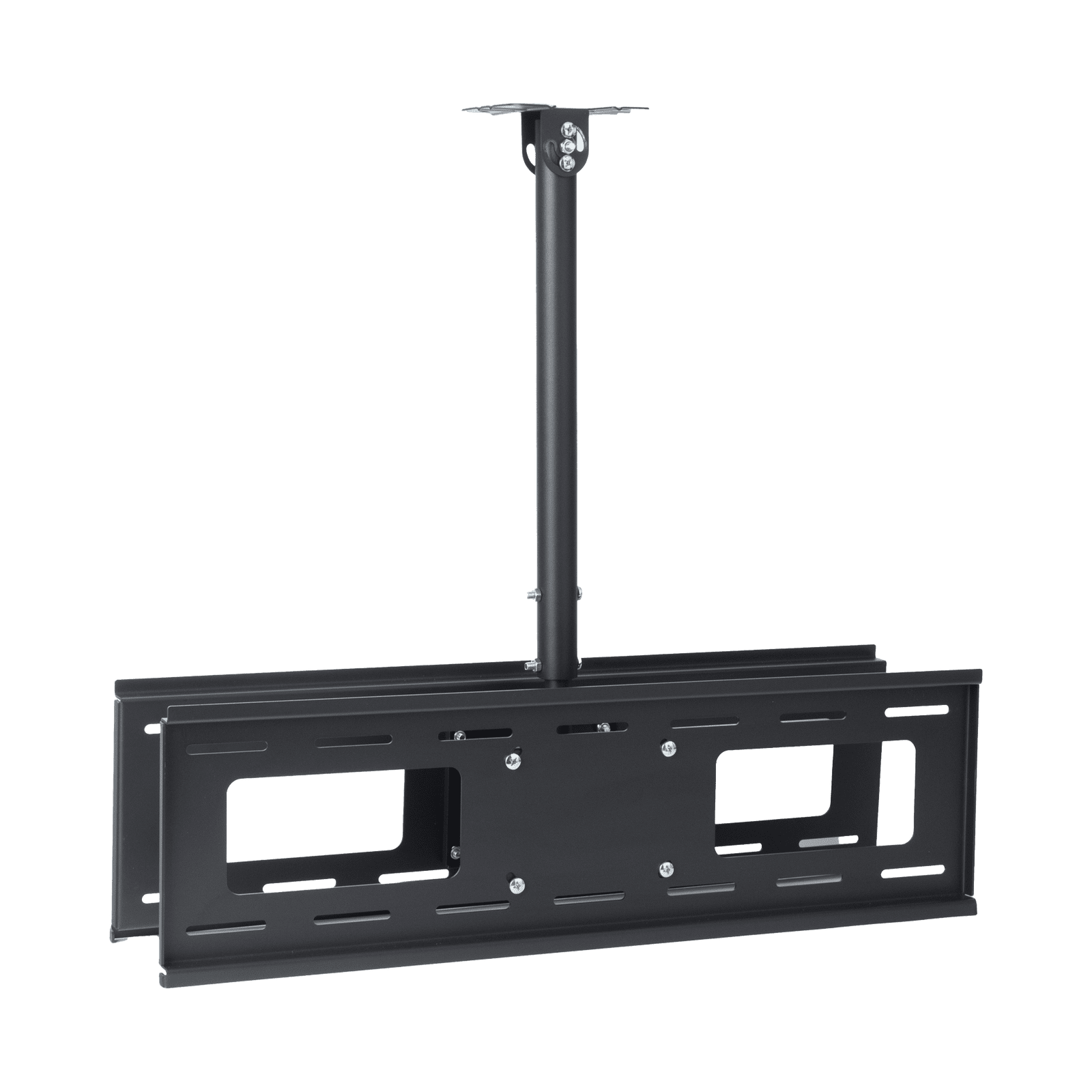 Montaje de Techo Universal Doble para Monitores de 32 a 65″ / Soporta hasta 60 kg x pantalla / Vesa 600 x 400/ Acero / Montaje Telescopico de 50 cm hasta 90 cm EPB64PD - EPCOM