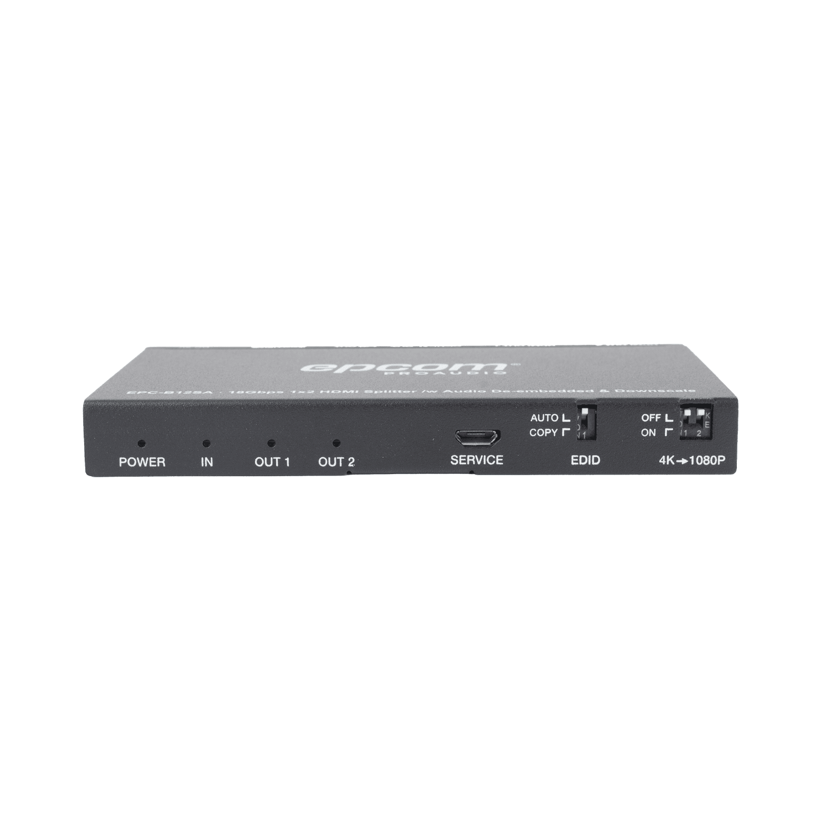Splitter HDMI 1×2 | 4K@60Hz | Extractor de Audio | Down Scaler | HDR  4:4:4 | EDID | 18Gbps EPC-B12SA - EPCOM PROAUDIO