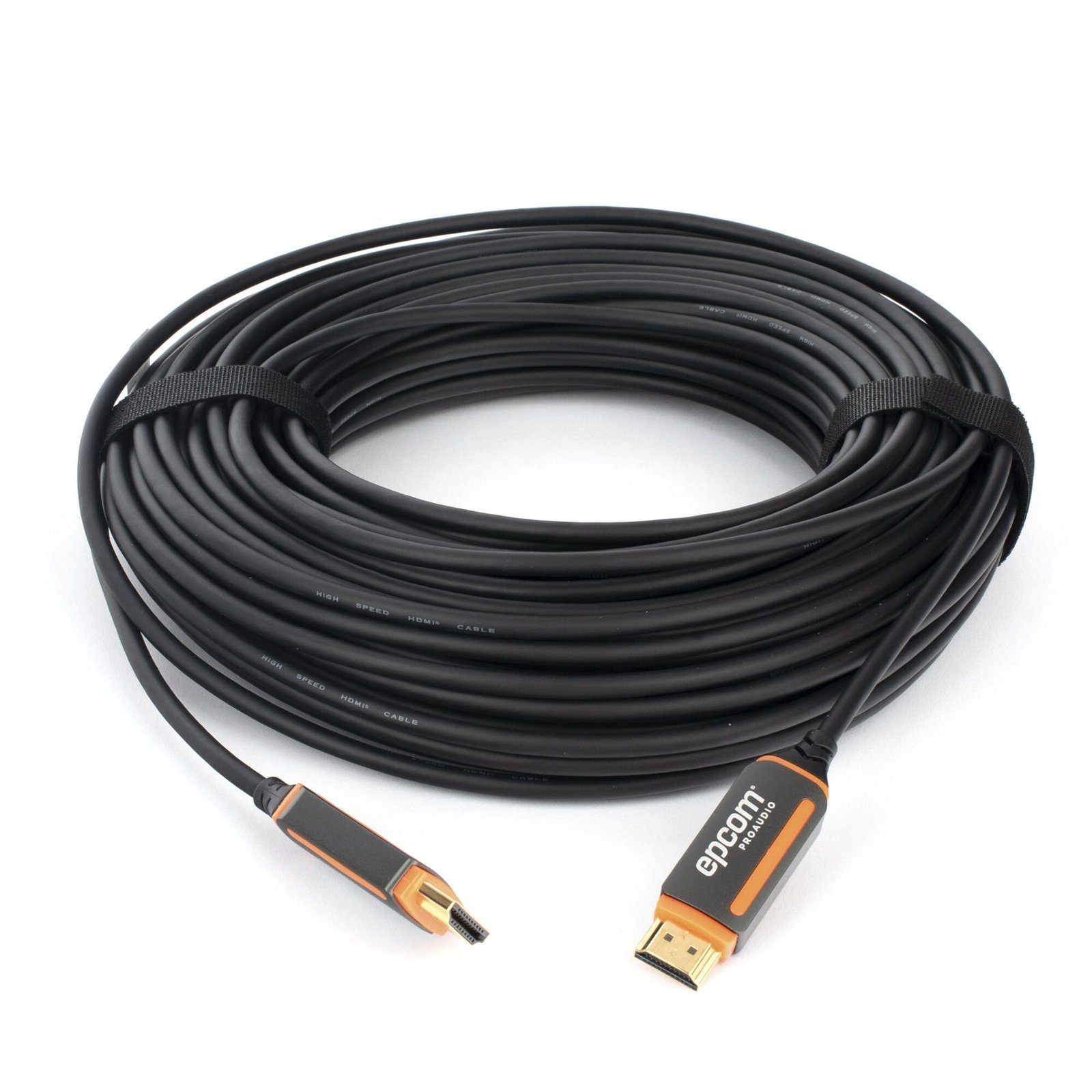 Cable HDMI de Fibra Óptica de 30m | Alta Definición | Version 2.0 | Alta velocidad 18Gbps | 4K@60Hz | HDCP 2.2 | Resistente a EMI y RFI EP-FOH-4K-30M - EPCOM PROAUDIO