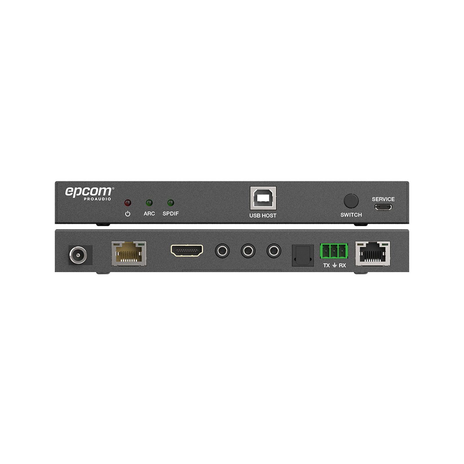 Kit Extensor HDMI | 4K2K@60HZ | HDR 4:4:4 | HDBaseT | 100M | Salida de Audio | HDCP 2.2 | IR Bidireccional | Admite la función USB KVM EPP-EHB100AU - EPCOM PROAUDIO